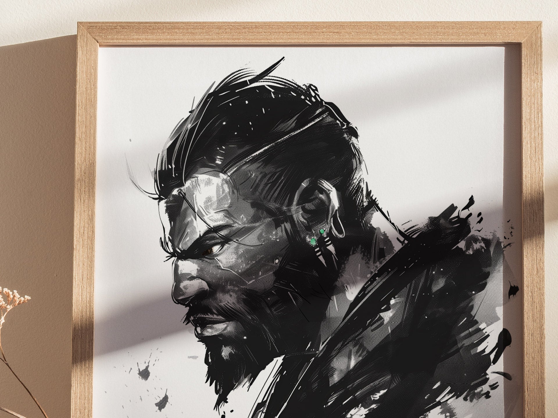 Barret Final Fantasy VII Poster | Classic FF7 RPG Gamer Wall Art | Framed or Unframed