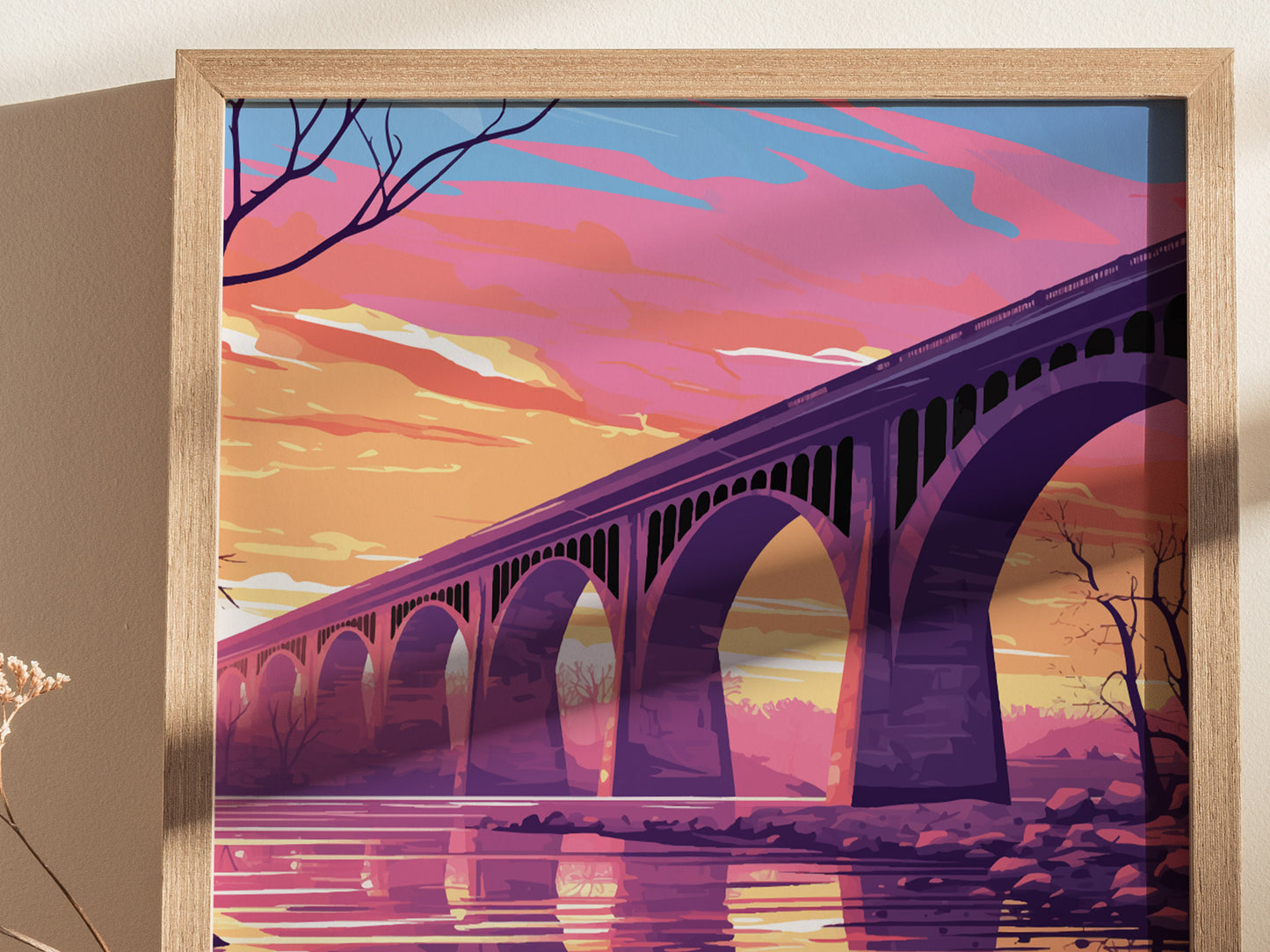 James River Railway Bridge Poster | Richmond Virginia Wall Art