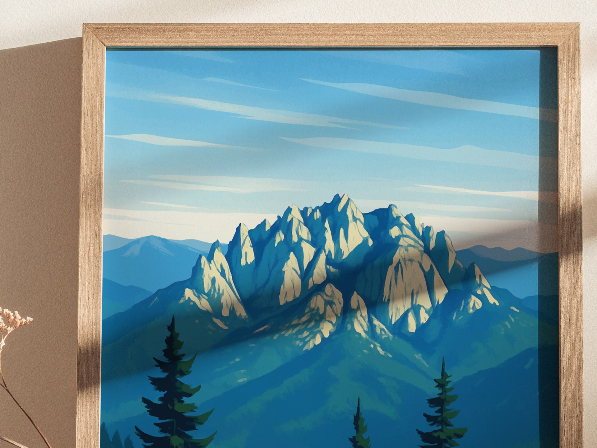 Castle Crags State Park Poster | California Mountain Nature Wall