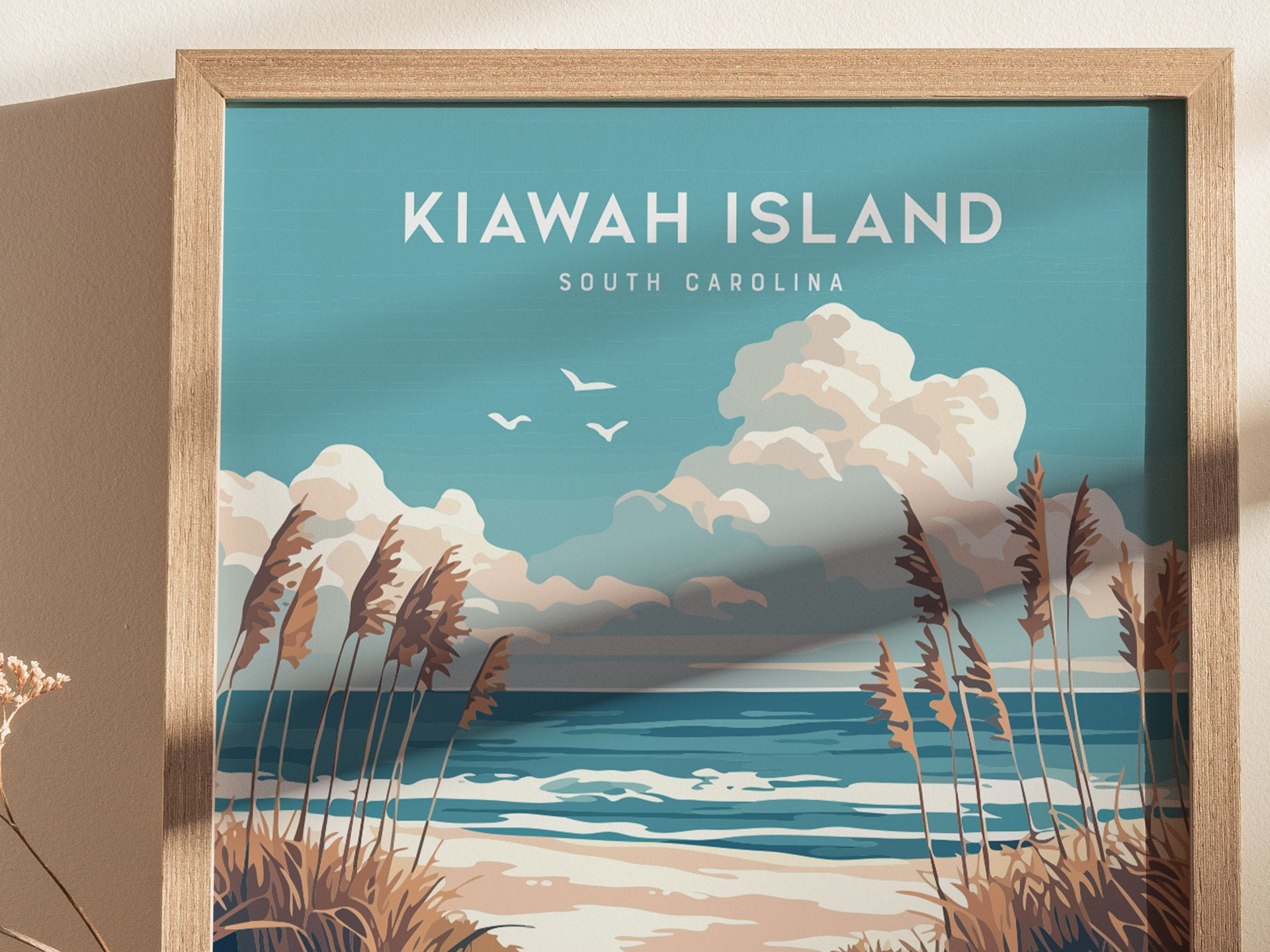 Kiawah Island Beach Poster | South Carolina Coastal Wall Art