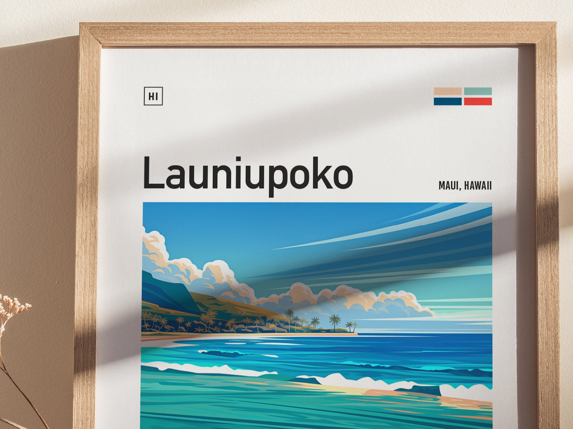 Launiupoko Maui Poster | Lahaina Surf Spot Wall Art