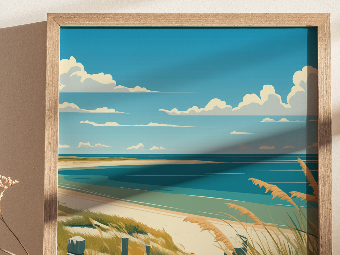 Cape Cod Massachusetts Poster | Coastal Beach House Wall Art | Framed or Unframed