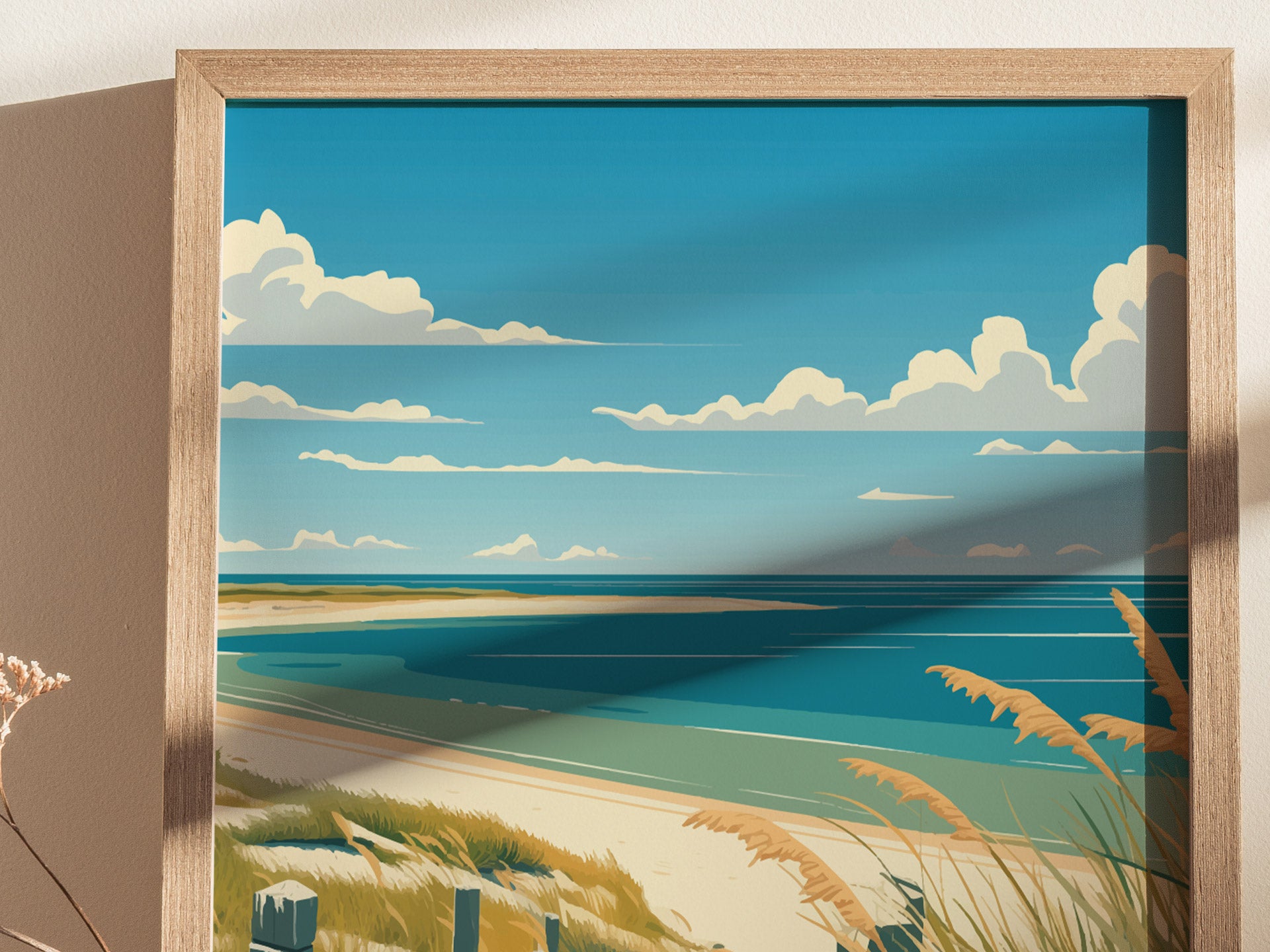 Cape Cod Massachusetts Poster | Coastal Beach House Wall Art | Framed or Unframed