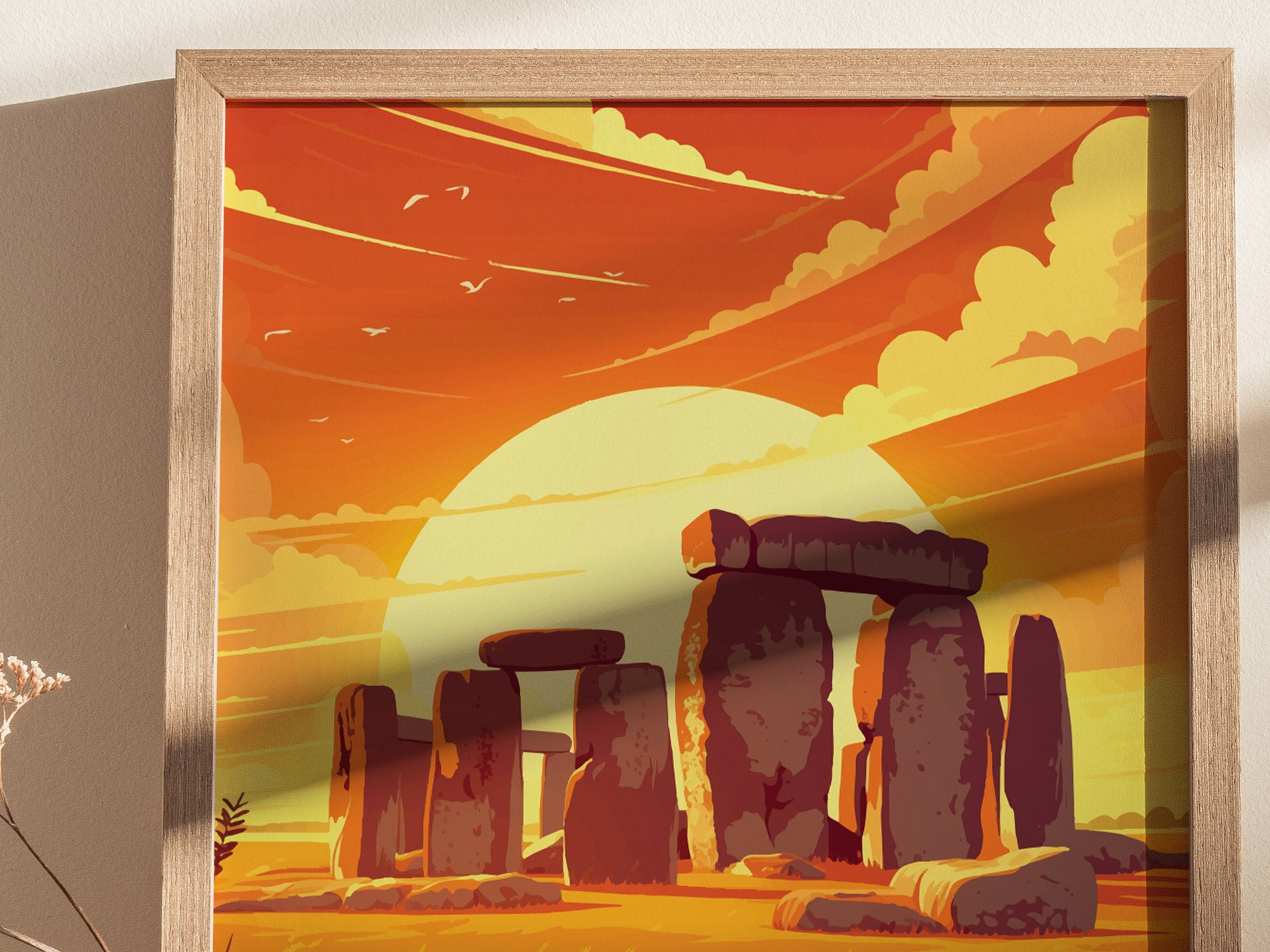 Stonehenge Poster | England UNESCO Site Ancient Monument UK History Gift