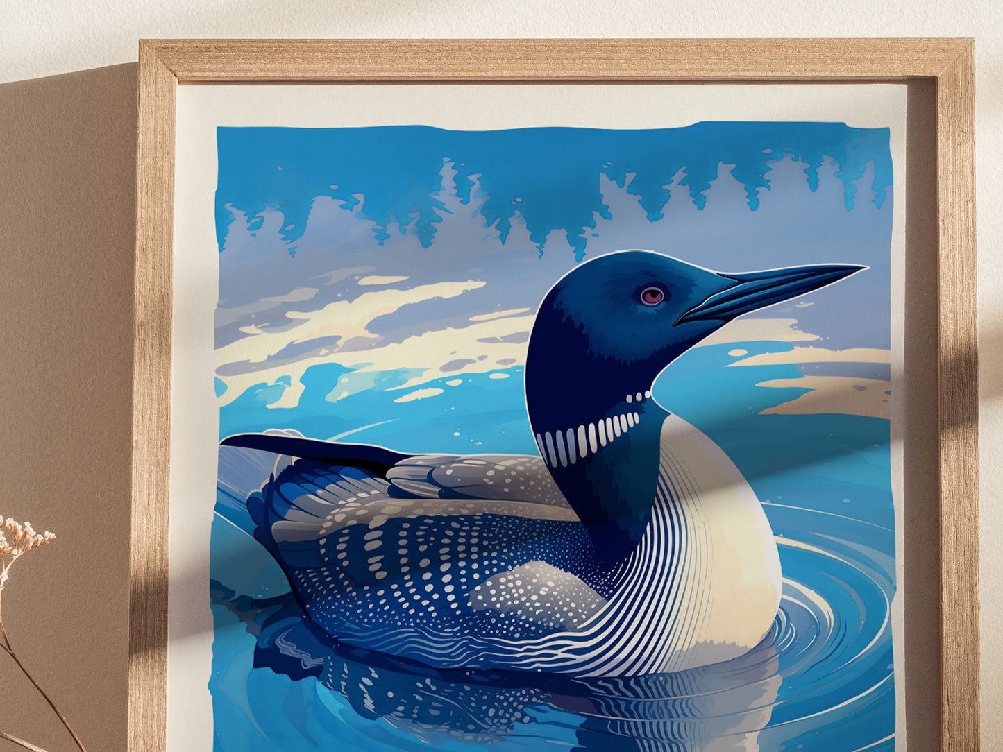 Common Loon Poster | Minnesota State Bird Wall Art | Framed or Unframed