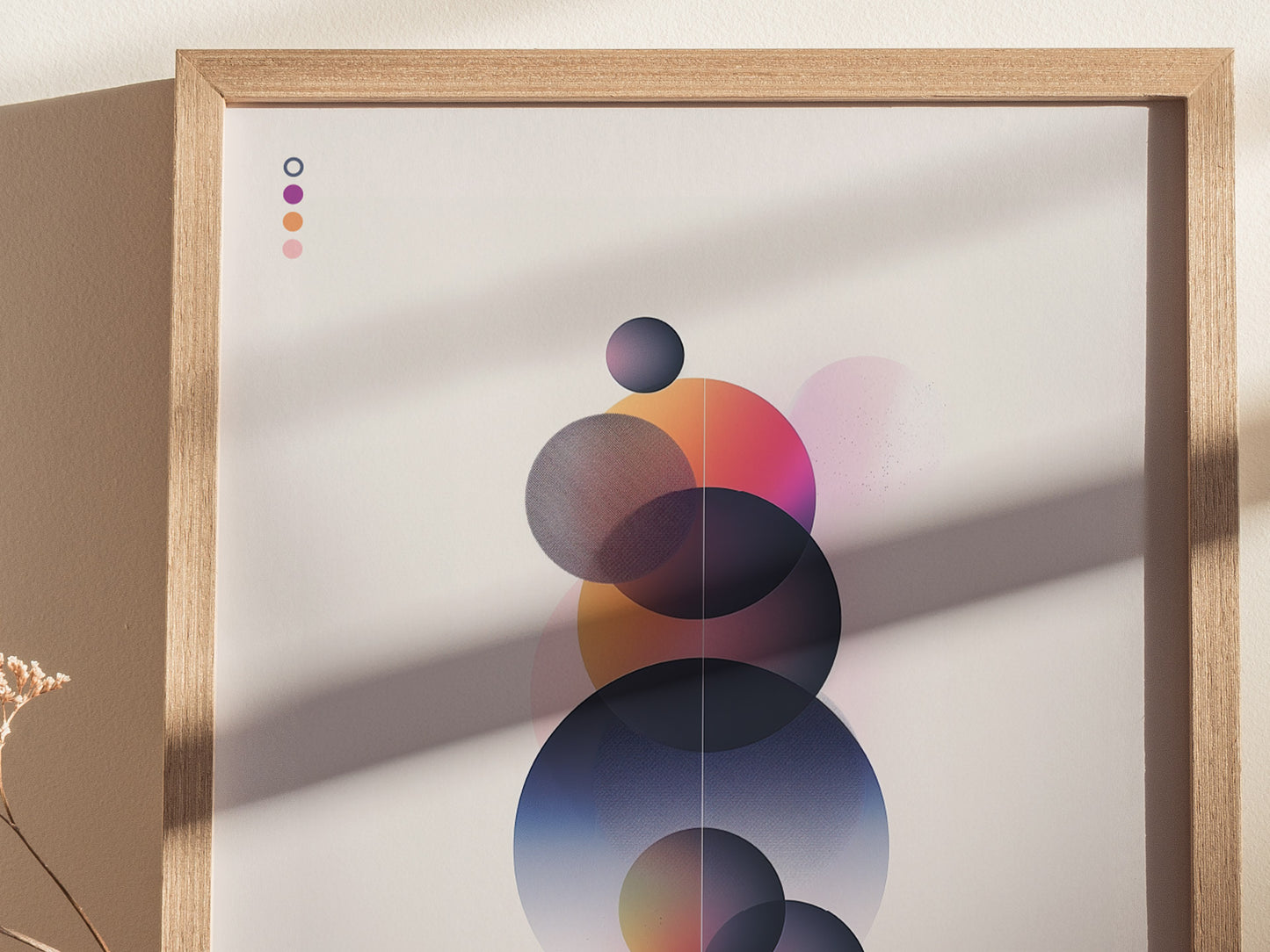 Spatial Spheres 01 Poster | Modern Abstract Art Minimalist Geometric