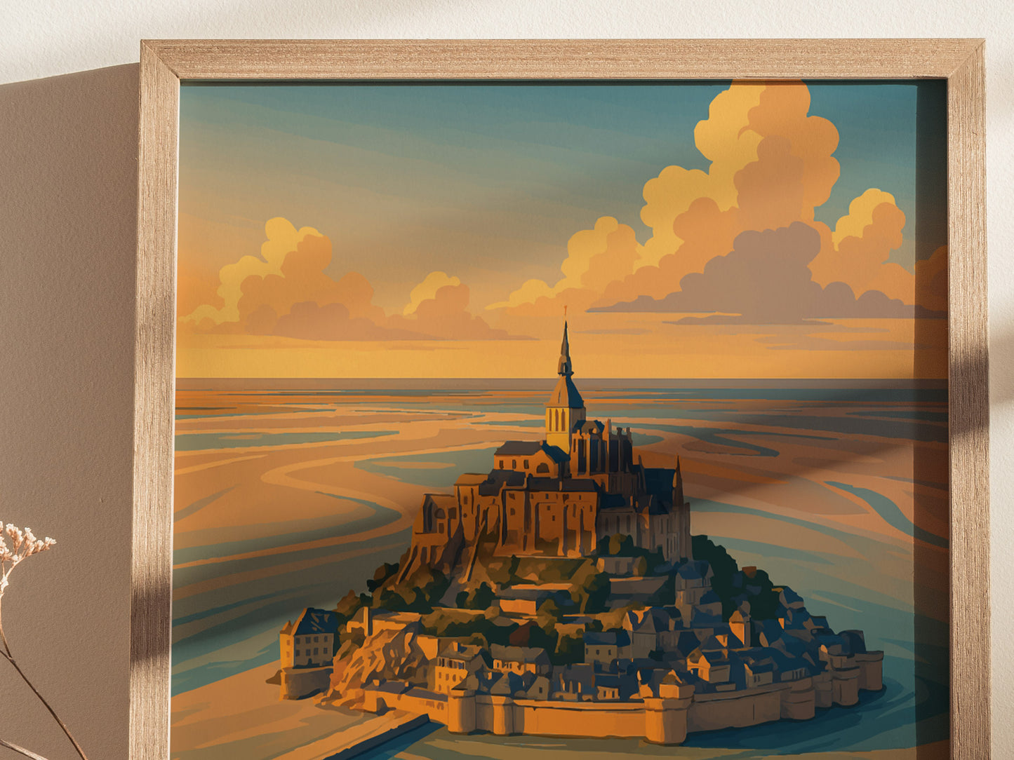 Mont-Saint-Michel Poster | Normandy France Wall Art
