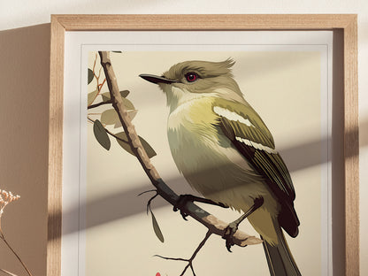 Red-Eyed Vireo Poster | Forest Songbird Wall Art