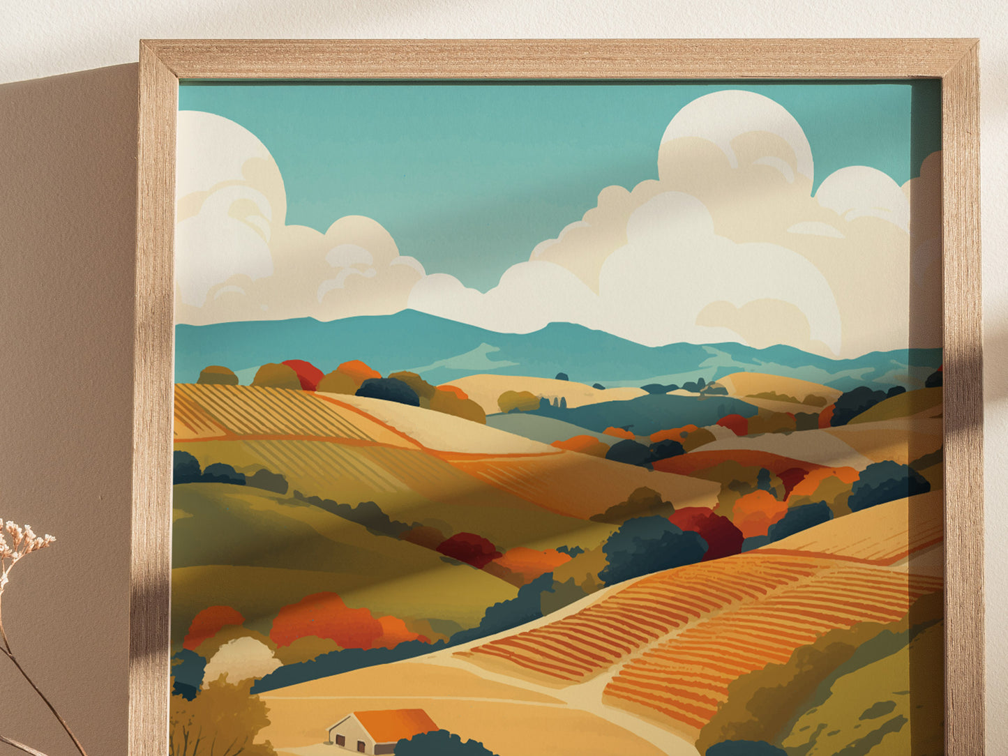 Amador County California Vineyards Poster | Wine Country Wall Art | Framed or Unframed