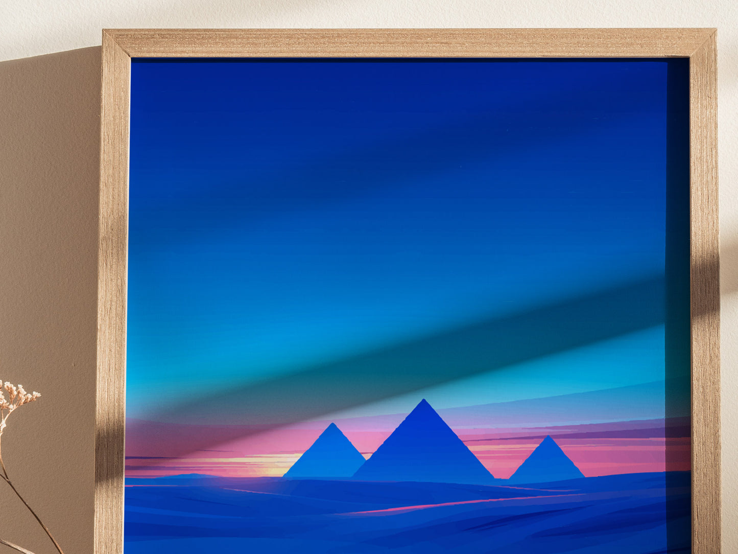 Pyramids of Giza Poster | Egypt Travel Wall Art | History Gift Print