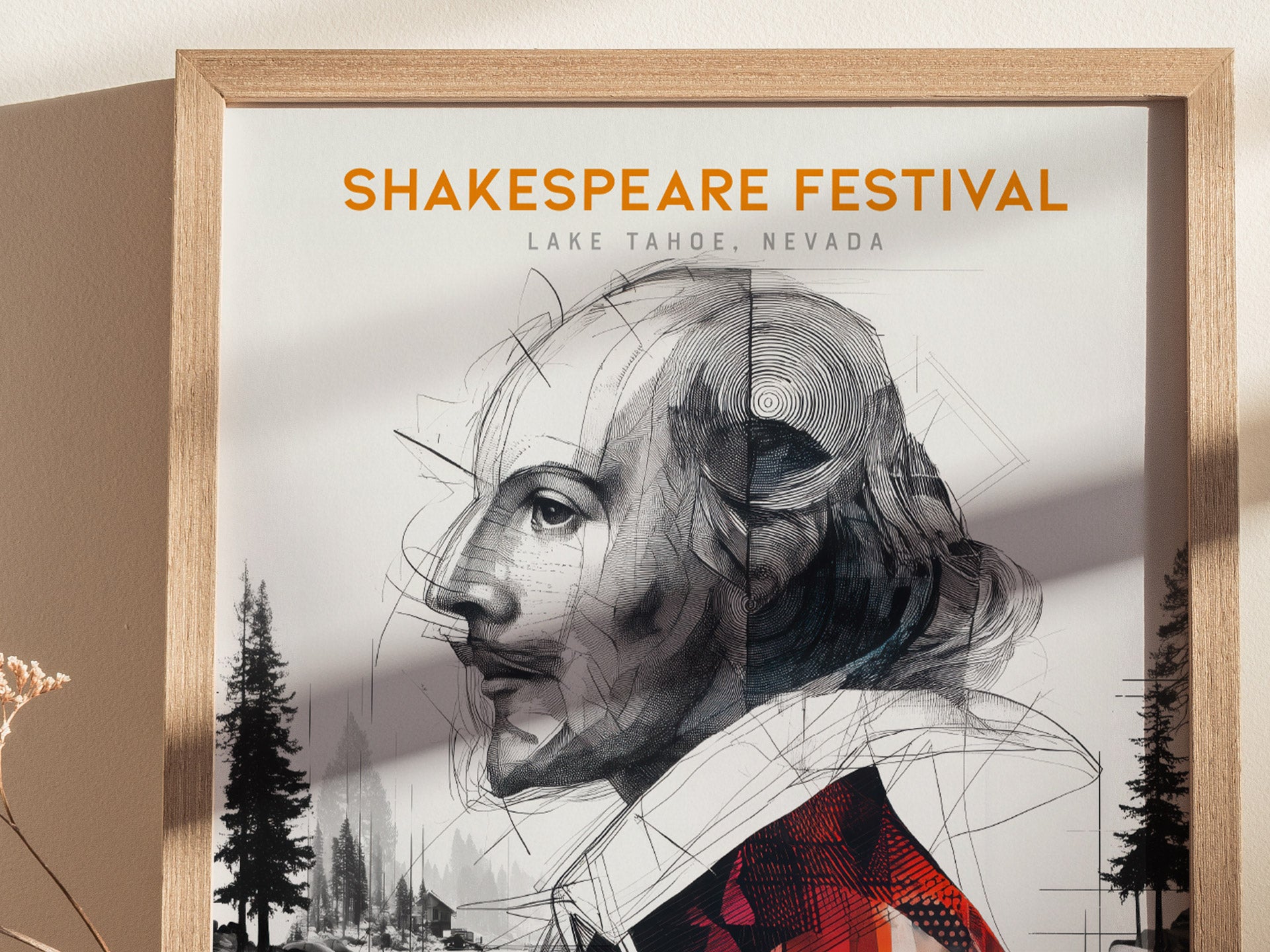 Lake Tahoe Shakespeare Festival Poster | Sand Harbor Nevada Wall Art
