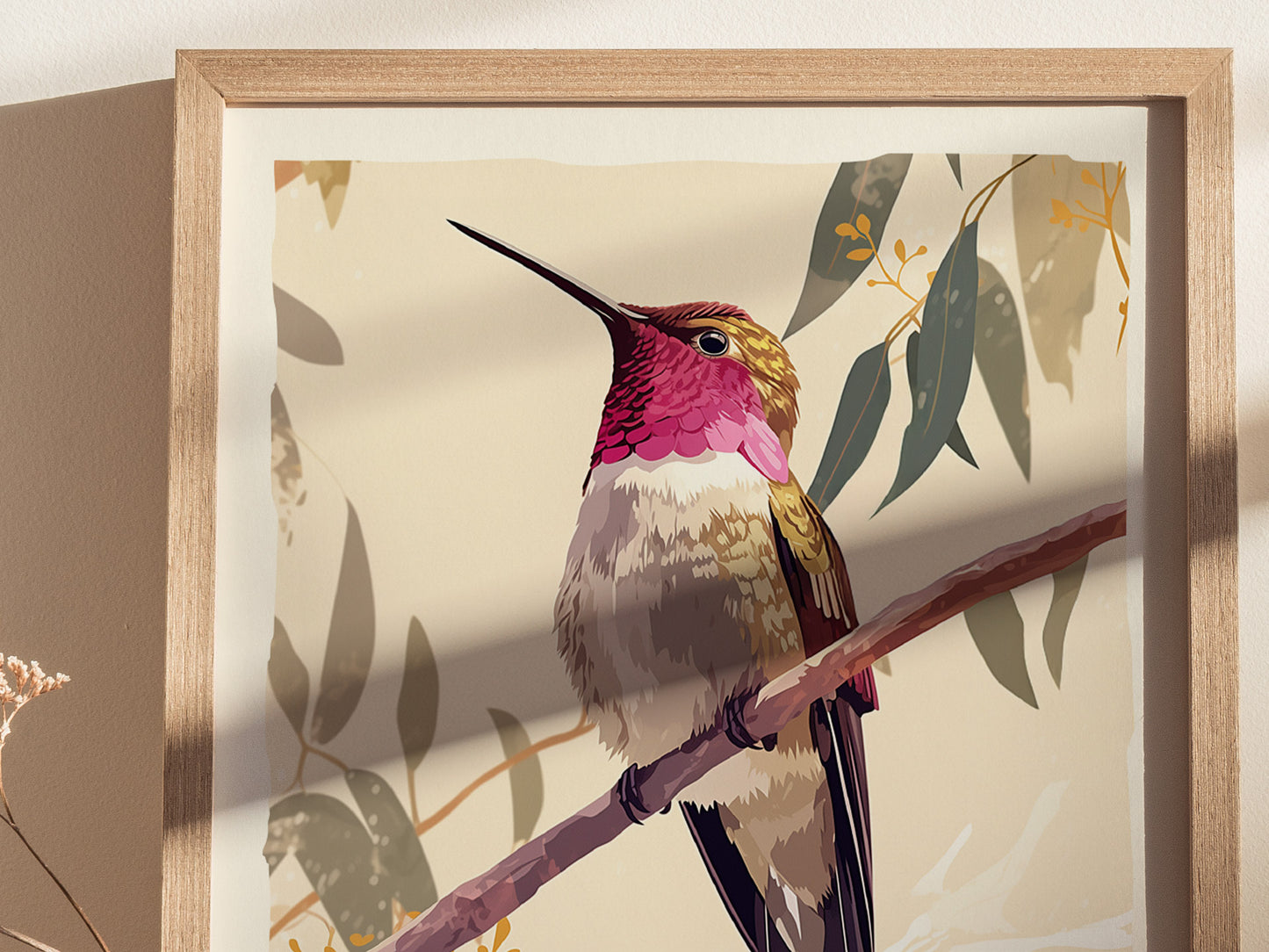 Annas Hummingbird Bird Poster | Vintage Audubon Print Wildlife Wall Art | Framed or Unframed