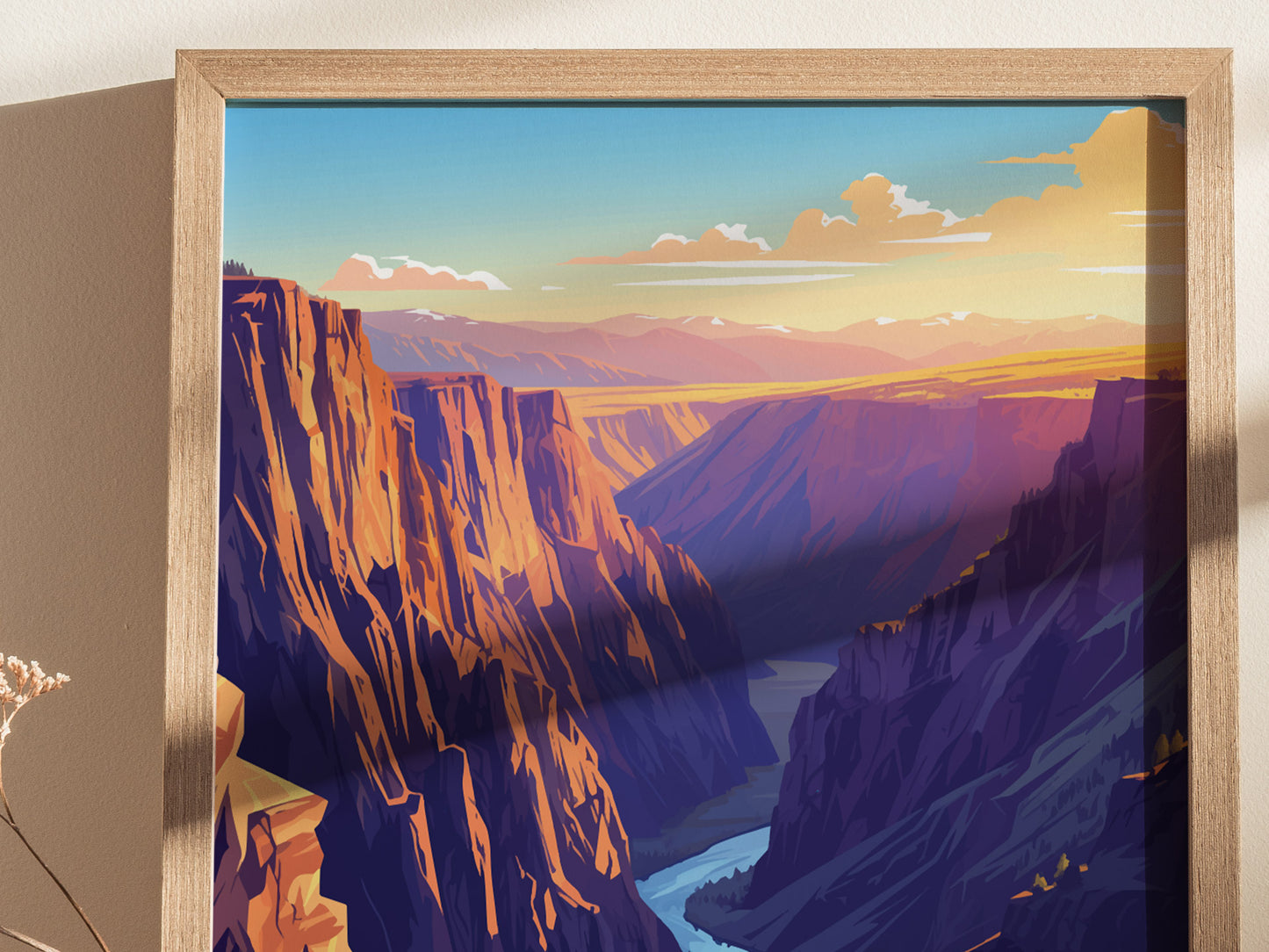 Black Canyon of the Gunnison National Park Poster | Colorado Wall Art | Framed or Unframed