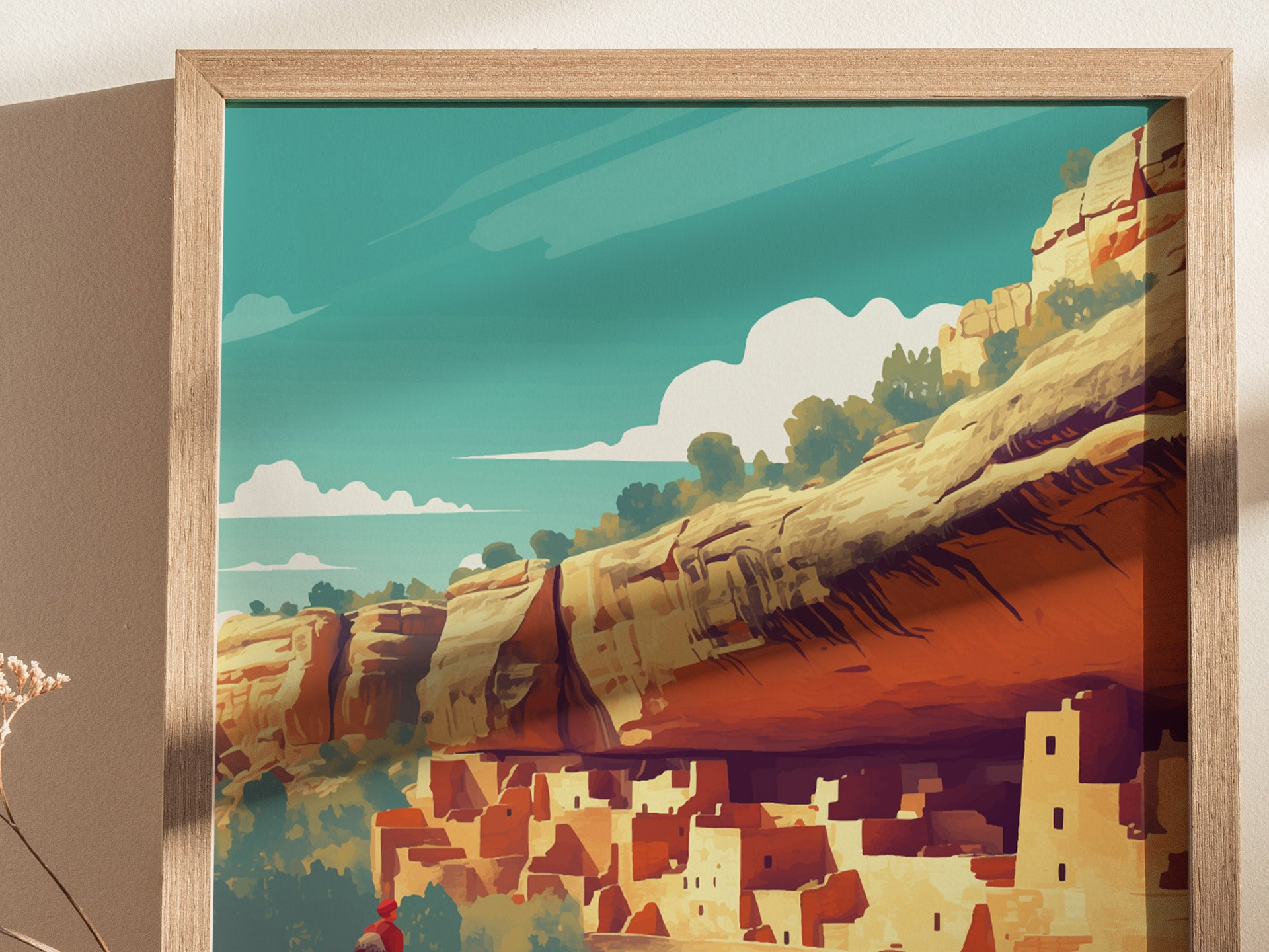 Mesa Verde National Park Poster | Colorado Cliff Dwellings Wall Art