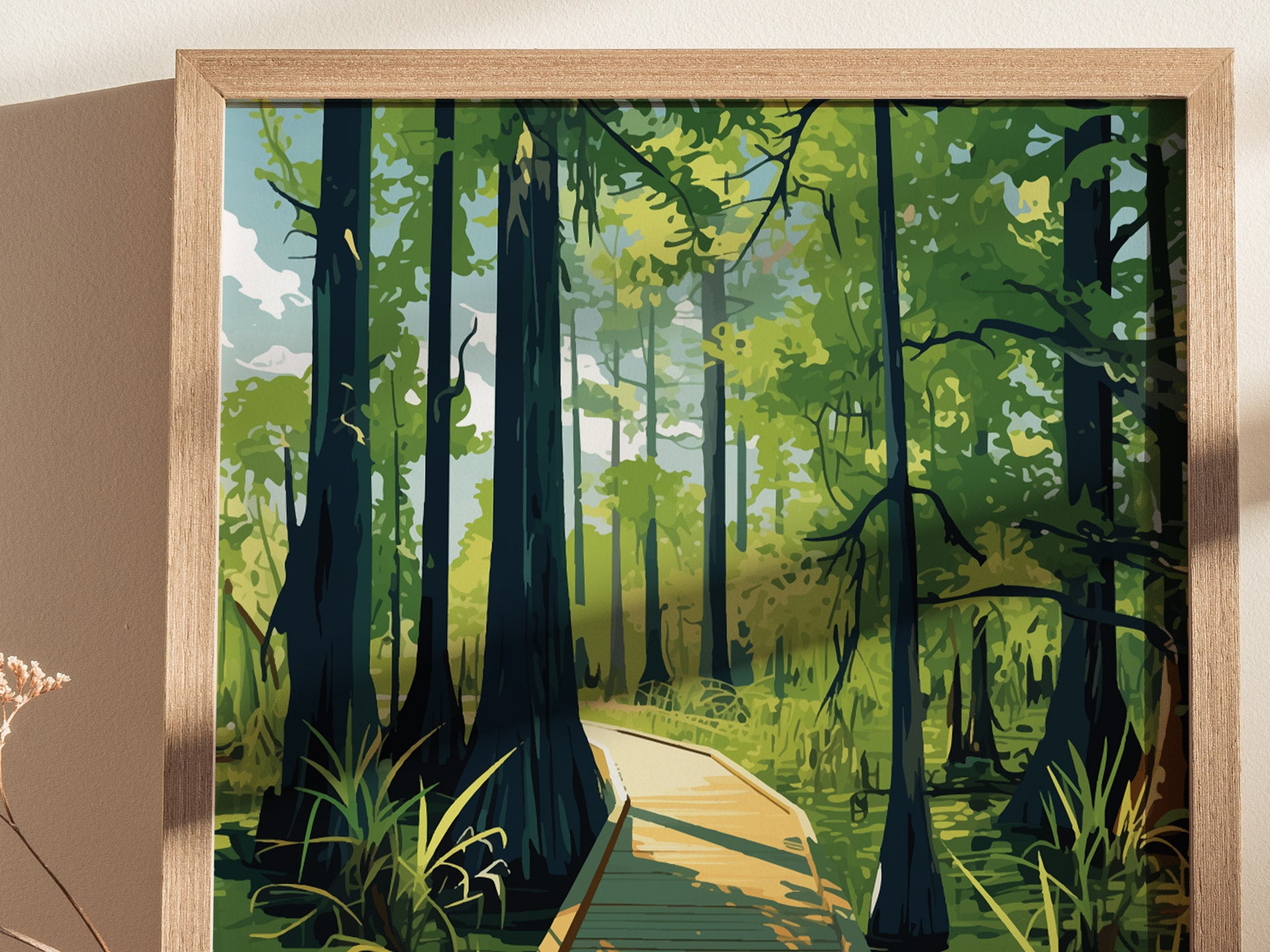 Congaree National Park Poster | South Carolina Nature Wall Art | Framed or Unframed