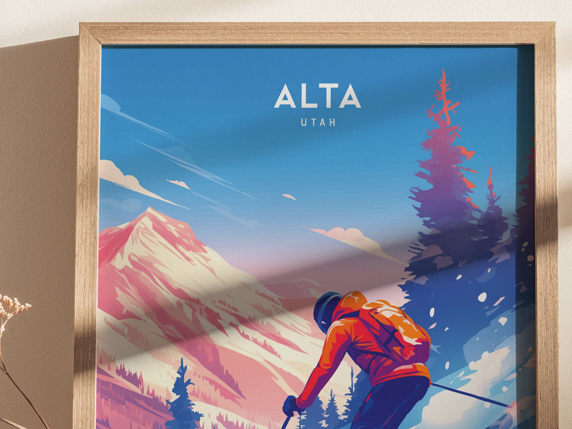 Alta Ski Area Poster | Utah Skiing Resort Wall Art | Framed or Unframed