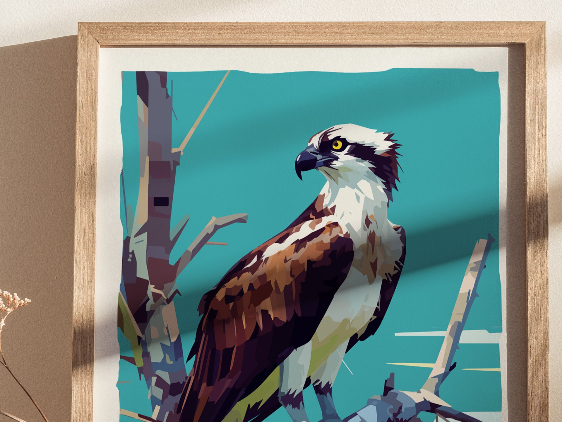 Osprey Poster | Florida Bird of Prey Wall Art Print