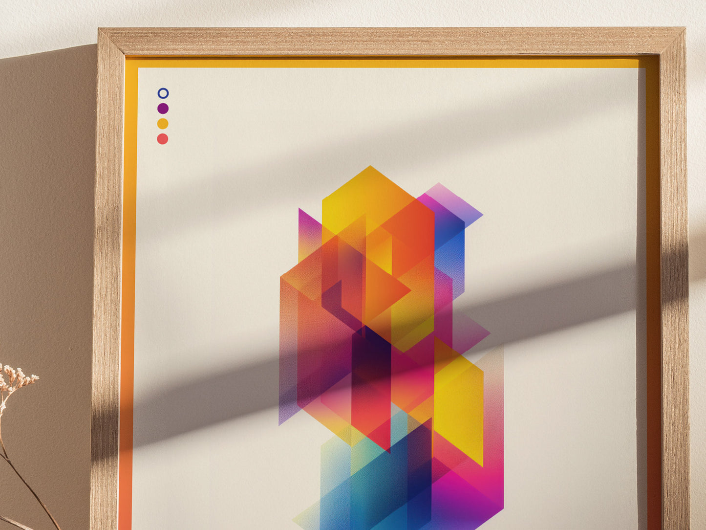 Cubic Prisms / 02 | Modern Abstract Poster | Geometric Wall Art | Framed or Unframed