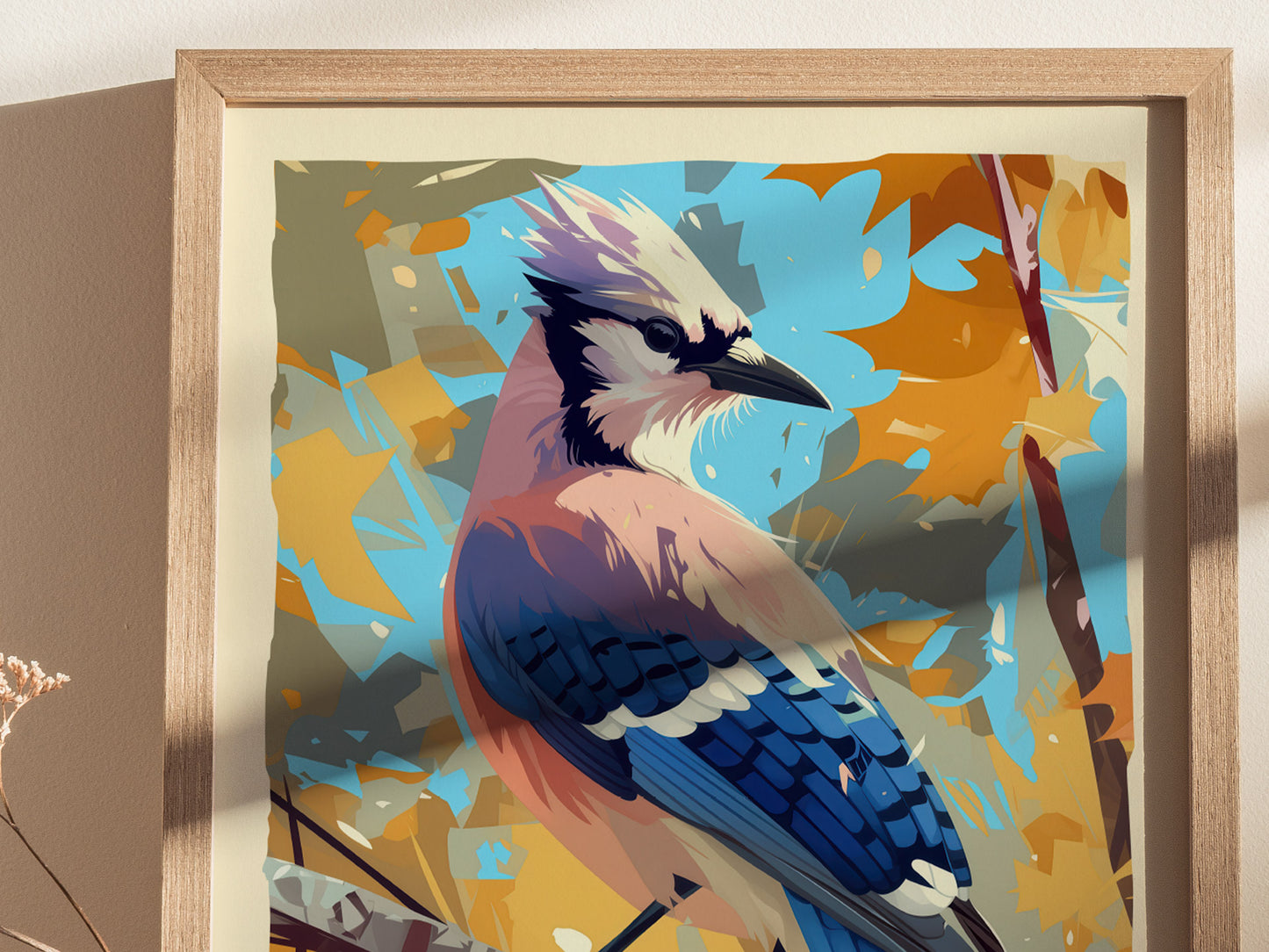 Blue Jay Audubon Print | Bird Lover Modern Wall Art | Framed or Unframed