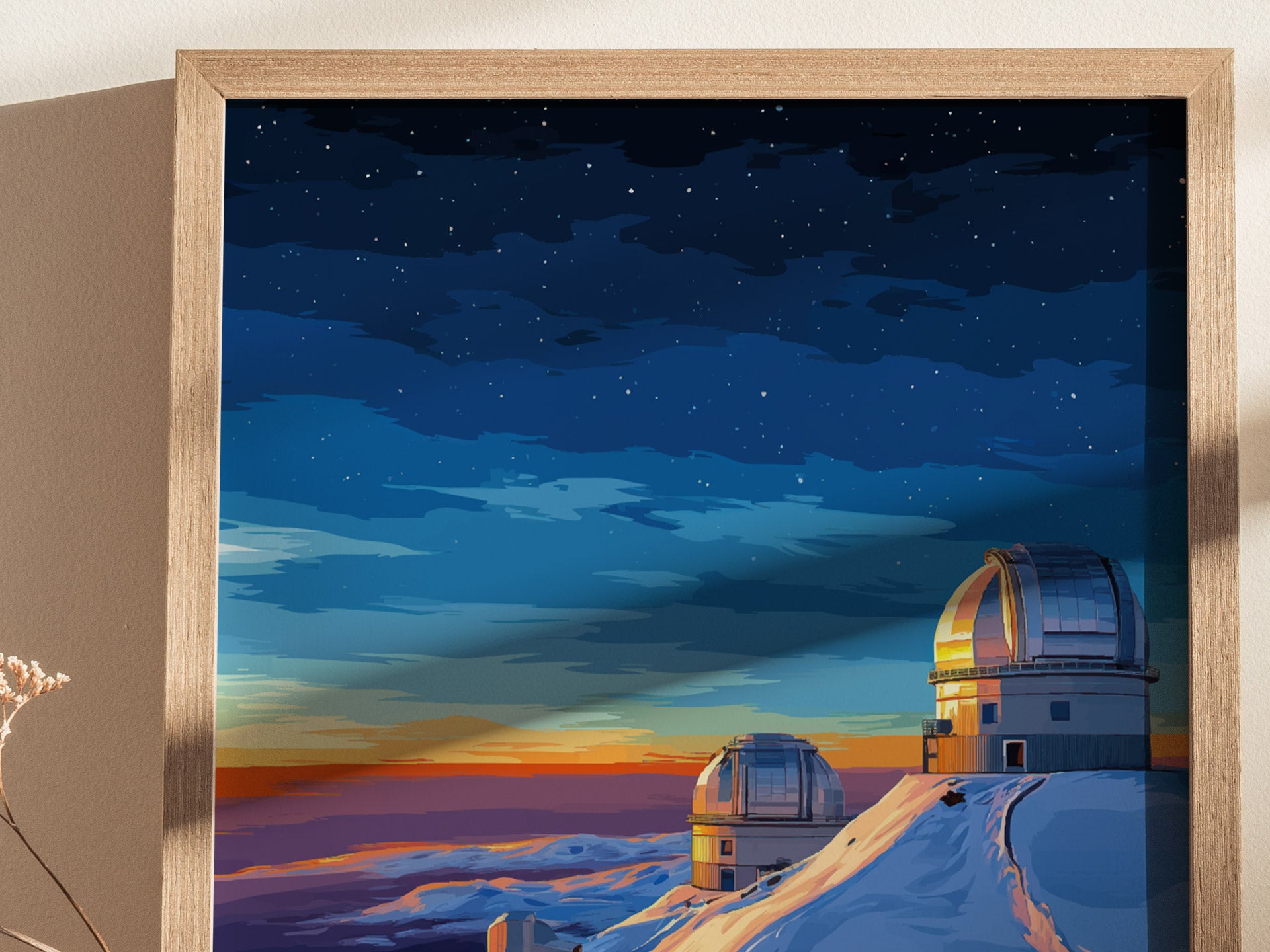 Mauna Kea Observatories Poster | Big Island Hawaii Wall Art