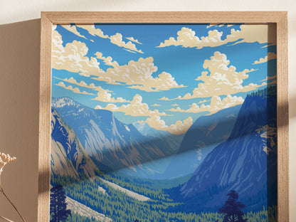 Kings Canyon National Park Poster | California Wall Art Print