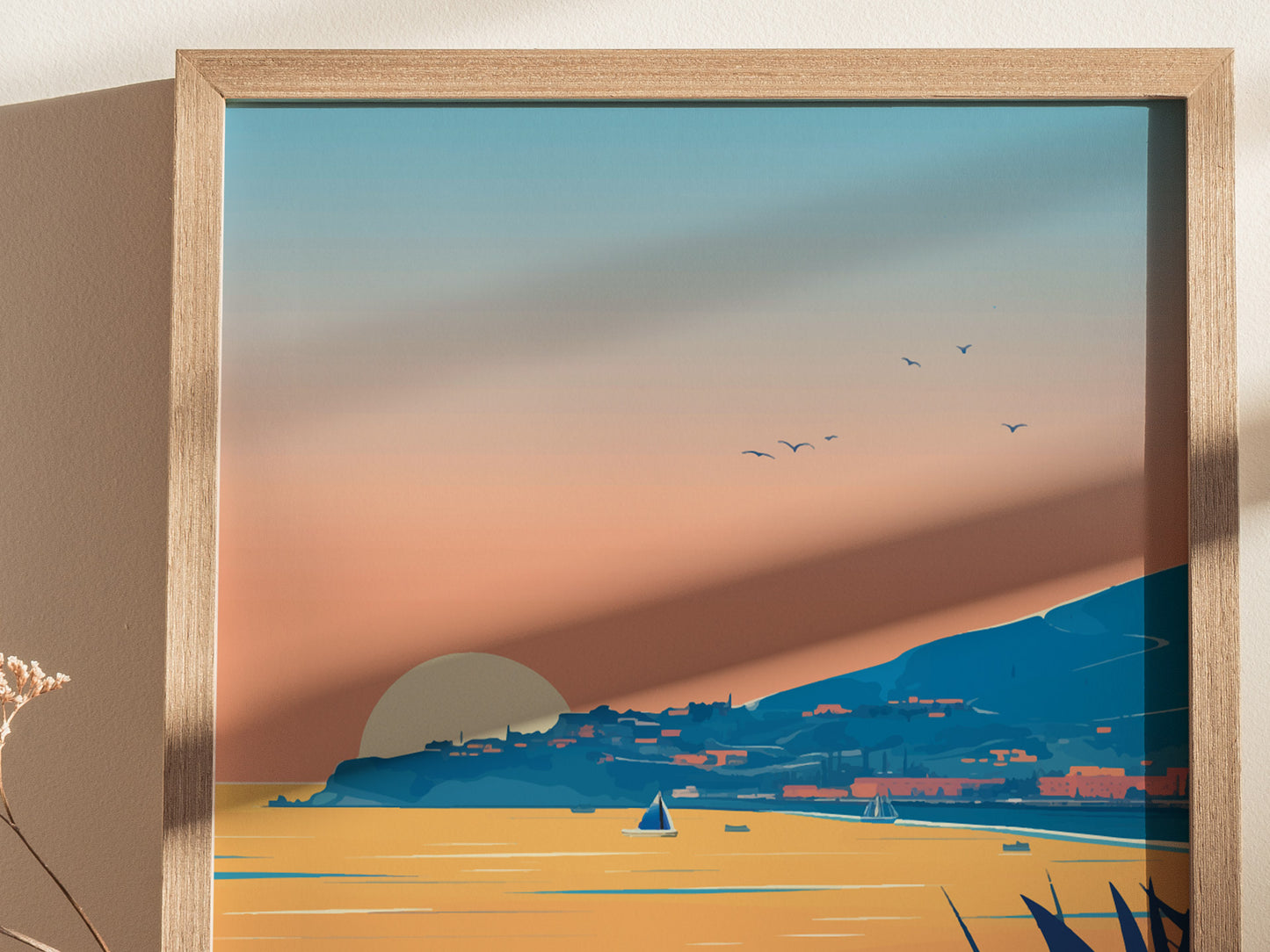 Catalina Island Poster | California Coastal Art | Santa Catalina Beach