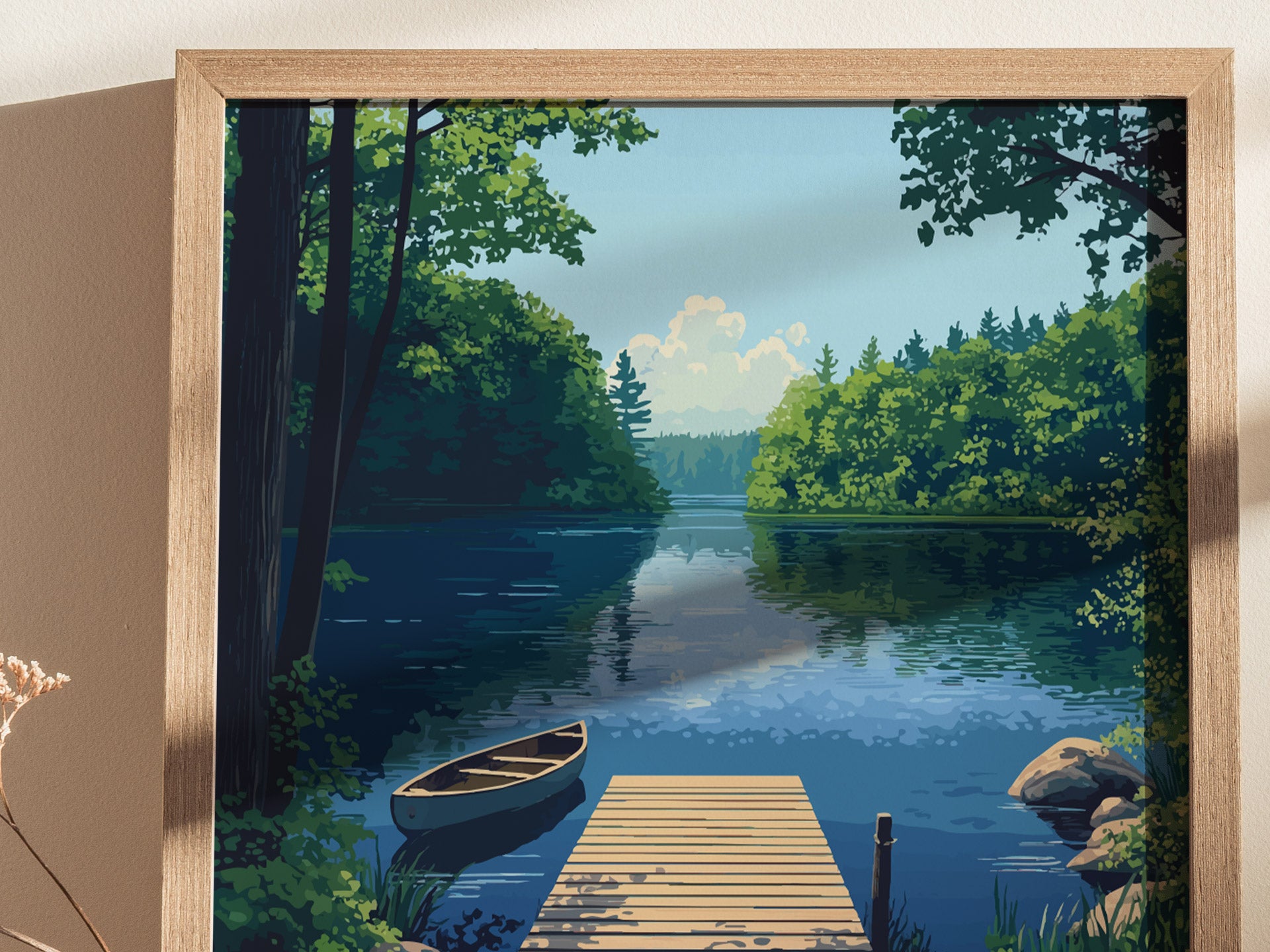 Walden Pond Poster | Massachusetts Thoreau Nature Wall Art New England