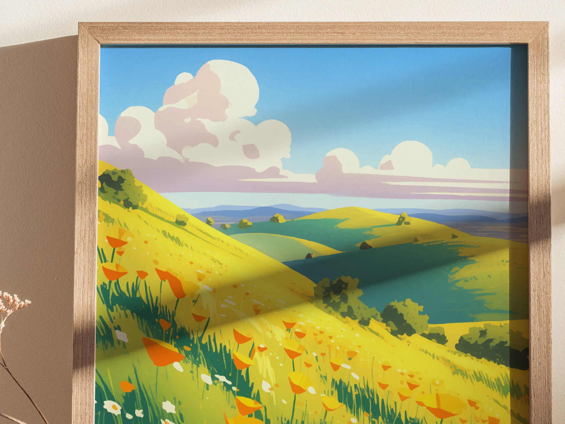 Chino Hills State Park Poster | California Wildflowers Wall Art | Framed or Unframed