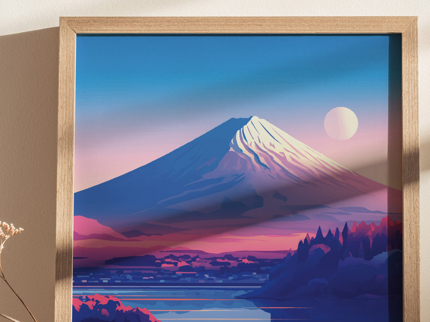 Mount Fuji Travel Poster | Japan Iconic Mountain Wall Art
