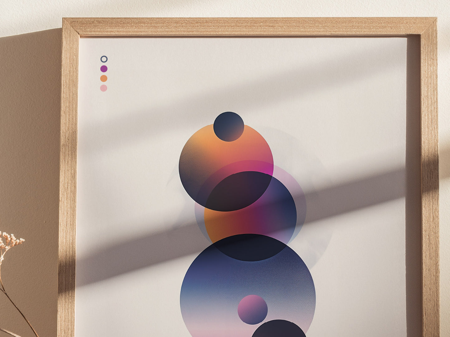Spatial Spheres 03 Poster | Modern Abstract Art Minimalist Geometric