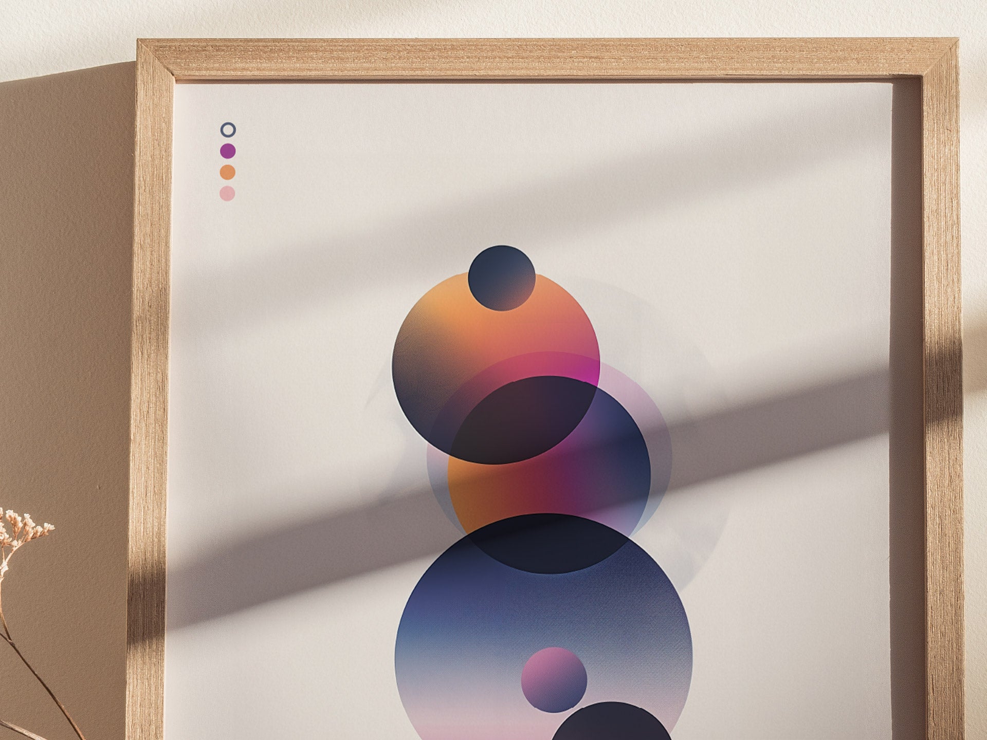 Spatial Spheres 03 Poster | Modern Abstract Art Minimalist Geometric