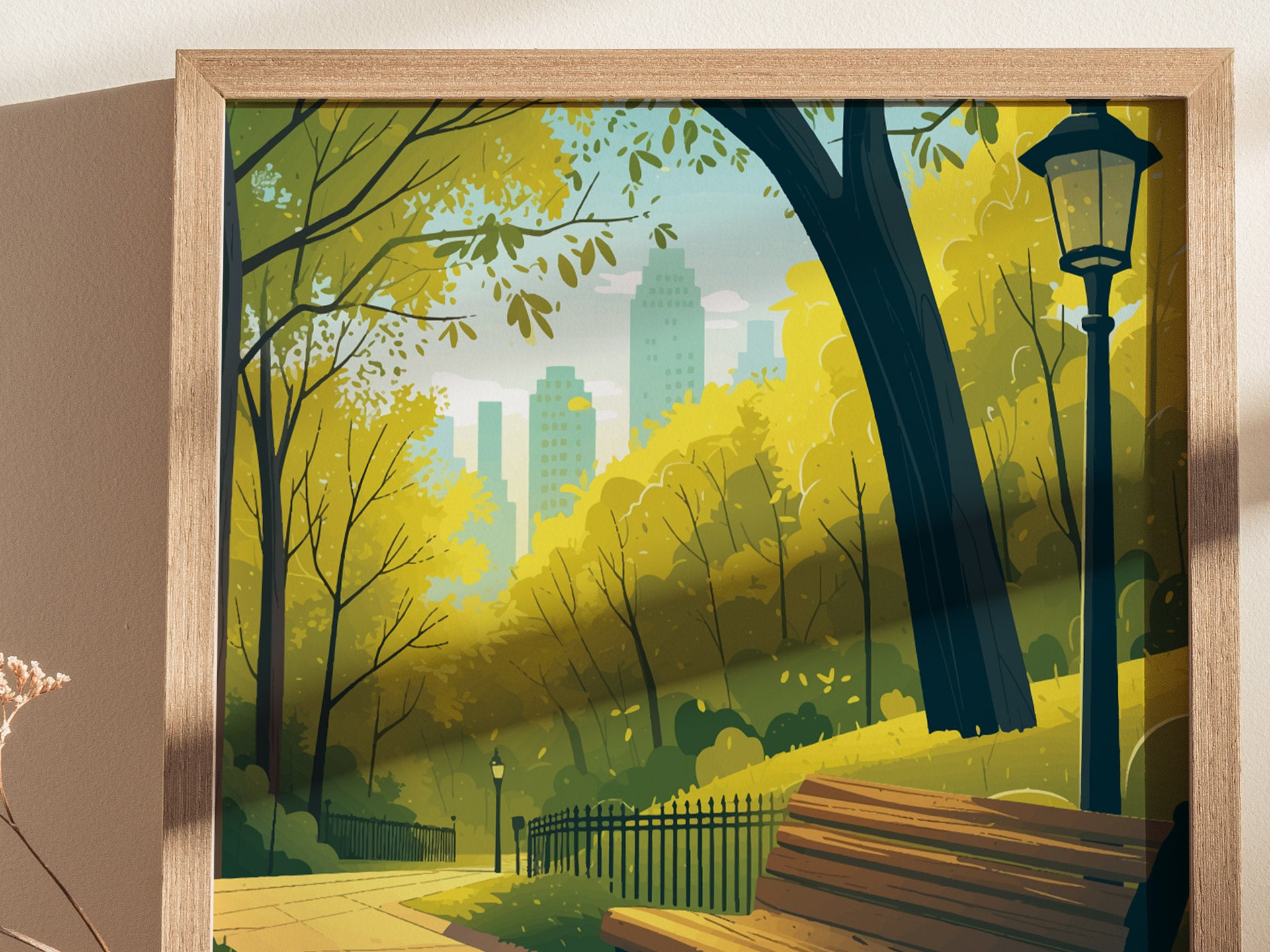 Central Park Poster | New York City Travel Print Wall Art | Framed or Unframed