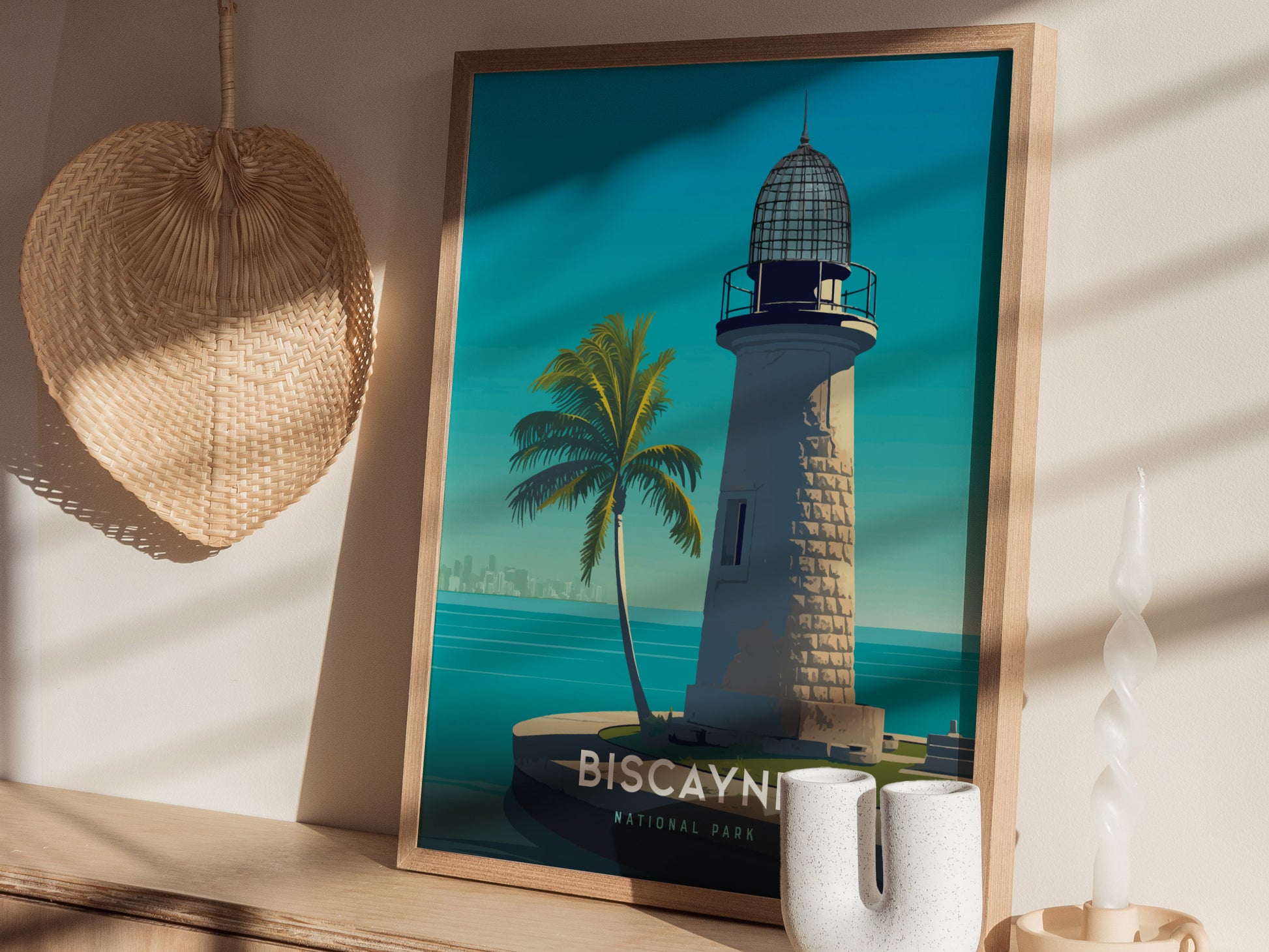Biscayne National Park | Iconic Florida Lighthouse Wall Art | Framed or Unframed