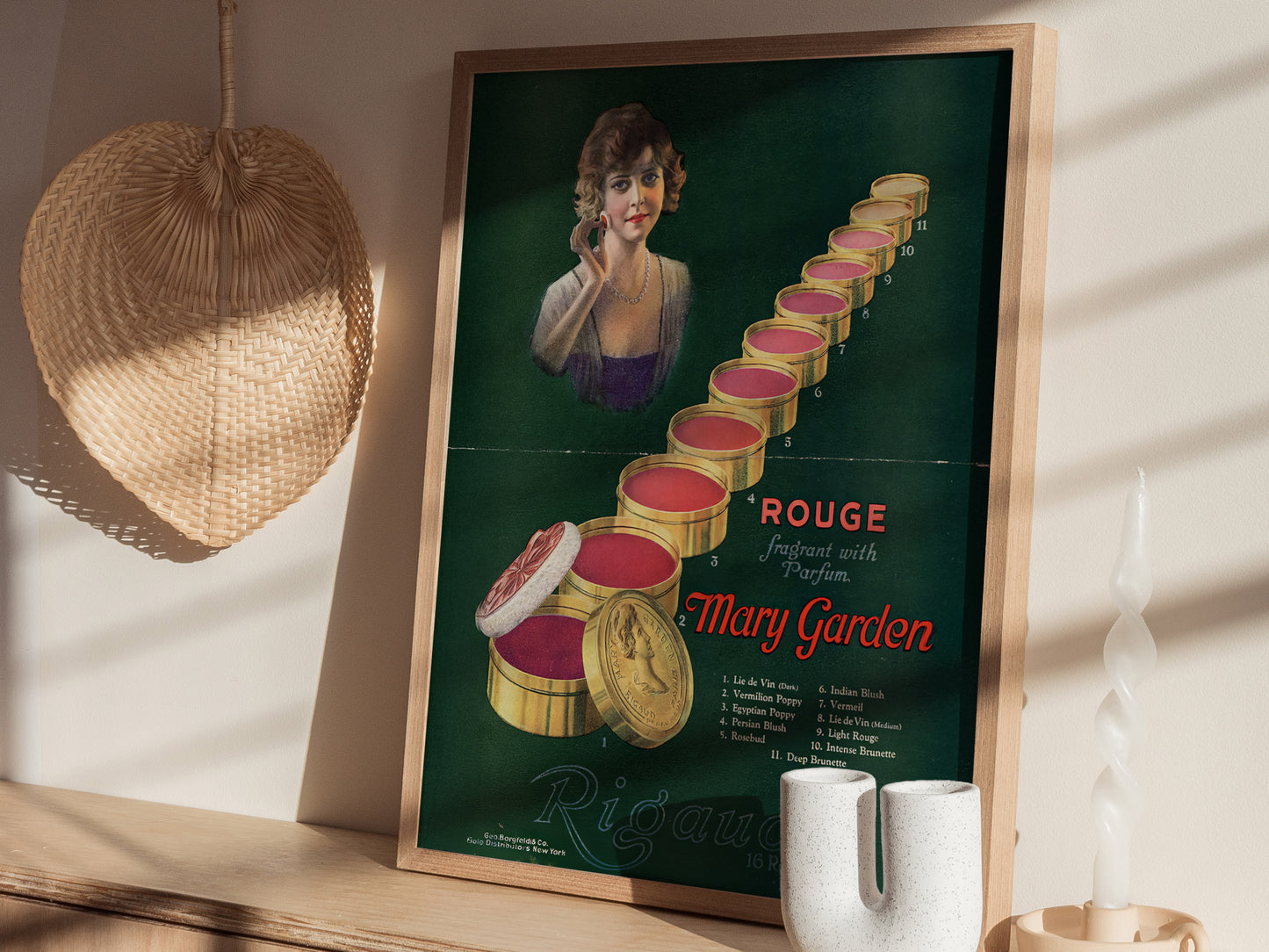 Vintage Beauty Poster | 1920s French Makeup Art | Framed or Unframed