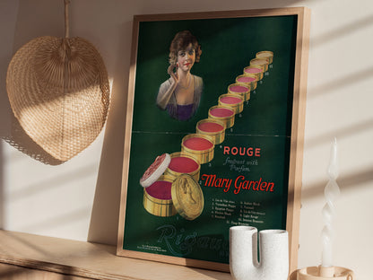 Vintage Beauty Poster | 1920s French Makeup Art | Framed or Unframed