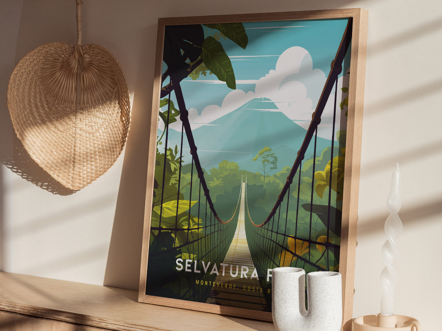 Selvatura Park Poster | Monteverde Costa Rica Cloud Forest Bridge Gift