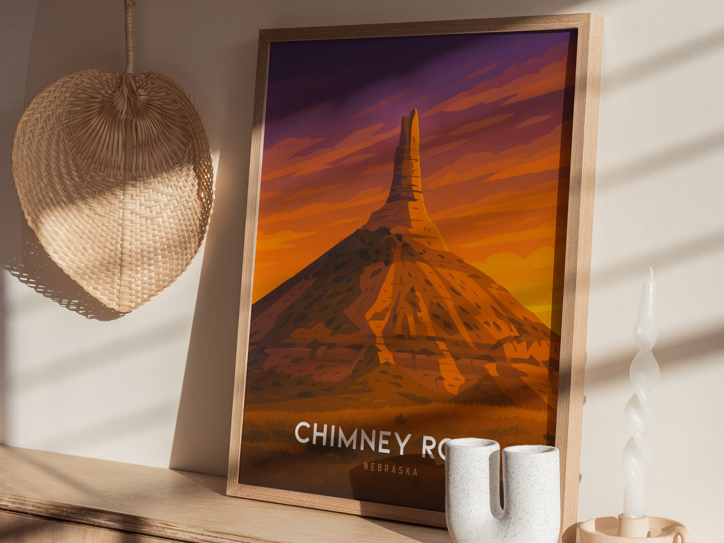 Chimney Rock State Park Poster | Asheville North Carolina Wall Art | Framed or Unframed