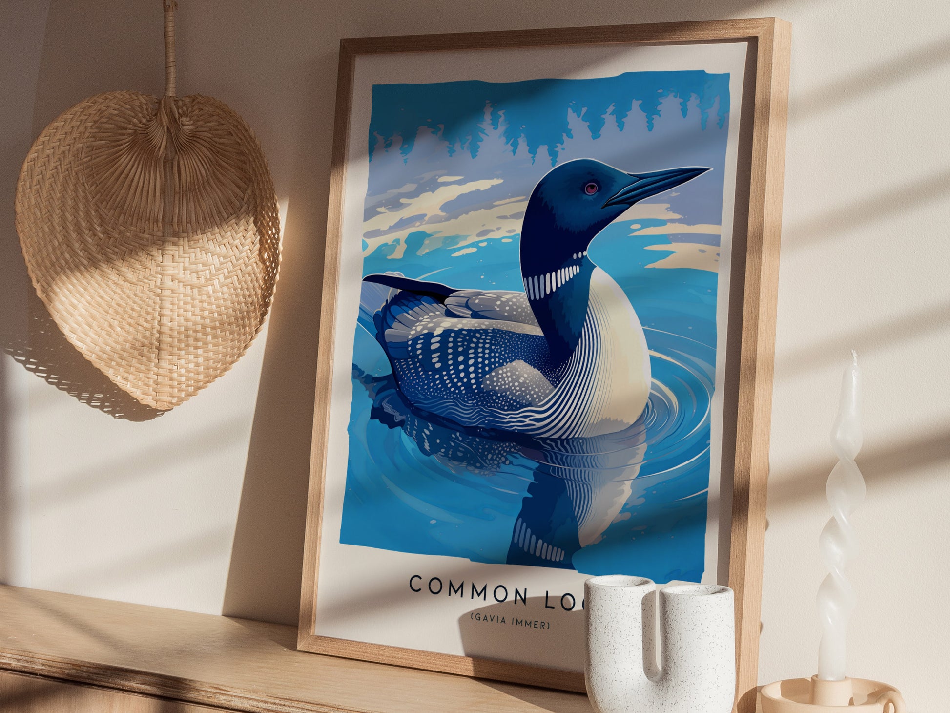 Common Loon Poster | Minnesota State Bird Wall Art | Framed or Unframed