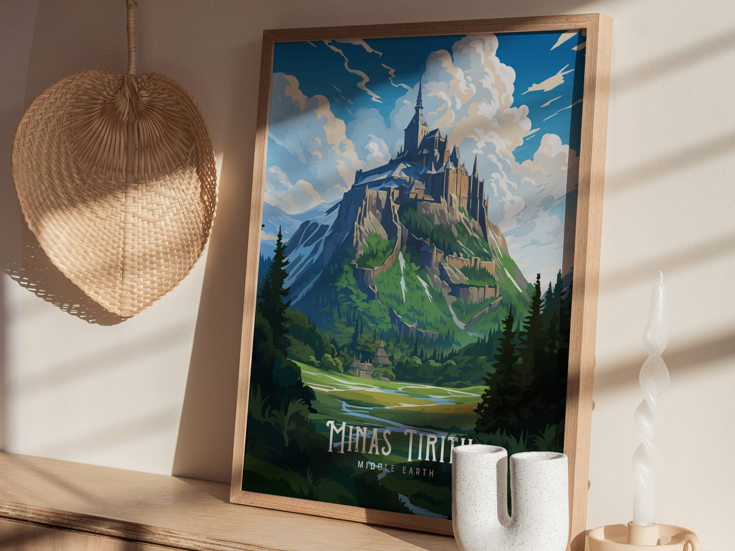 Minas Tirith Poster | Lord of the Rings Fan Art