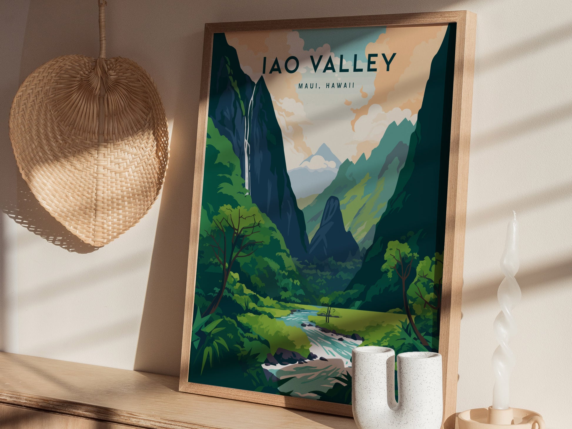 Iao Valley Needle Poster | Maui Hawaii Wall Art