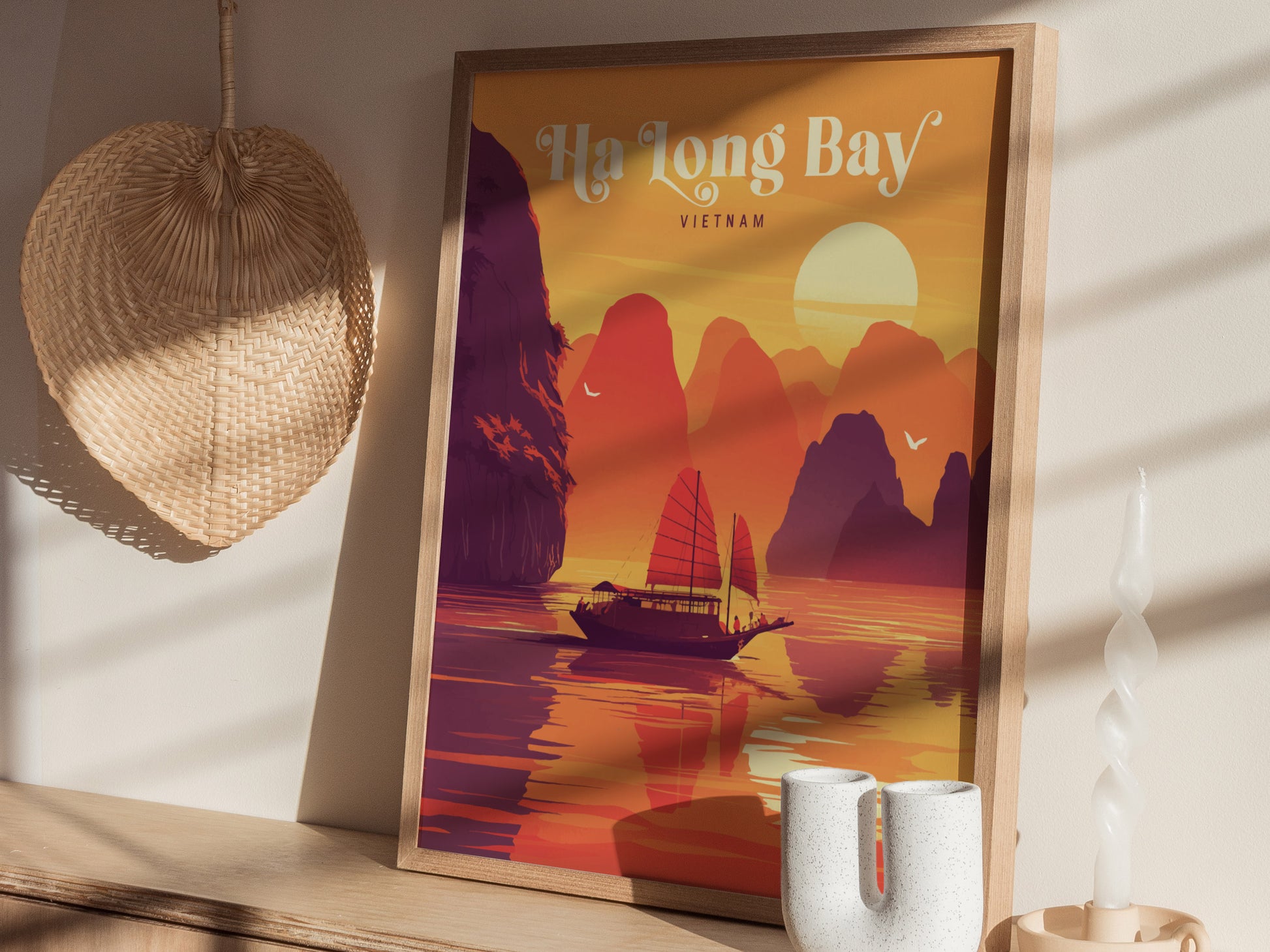 Ha Long Bay Poster | Vietnam Travel Print Wall Art