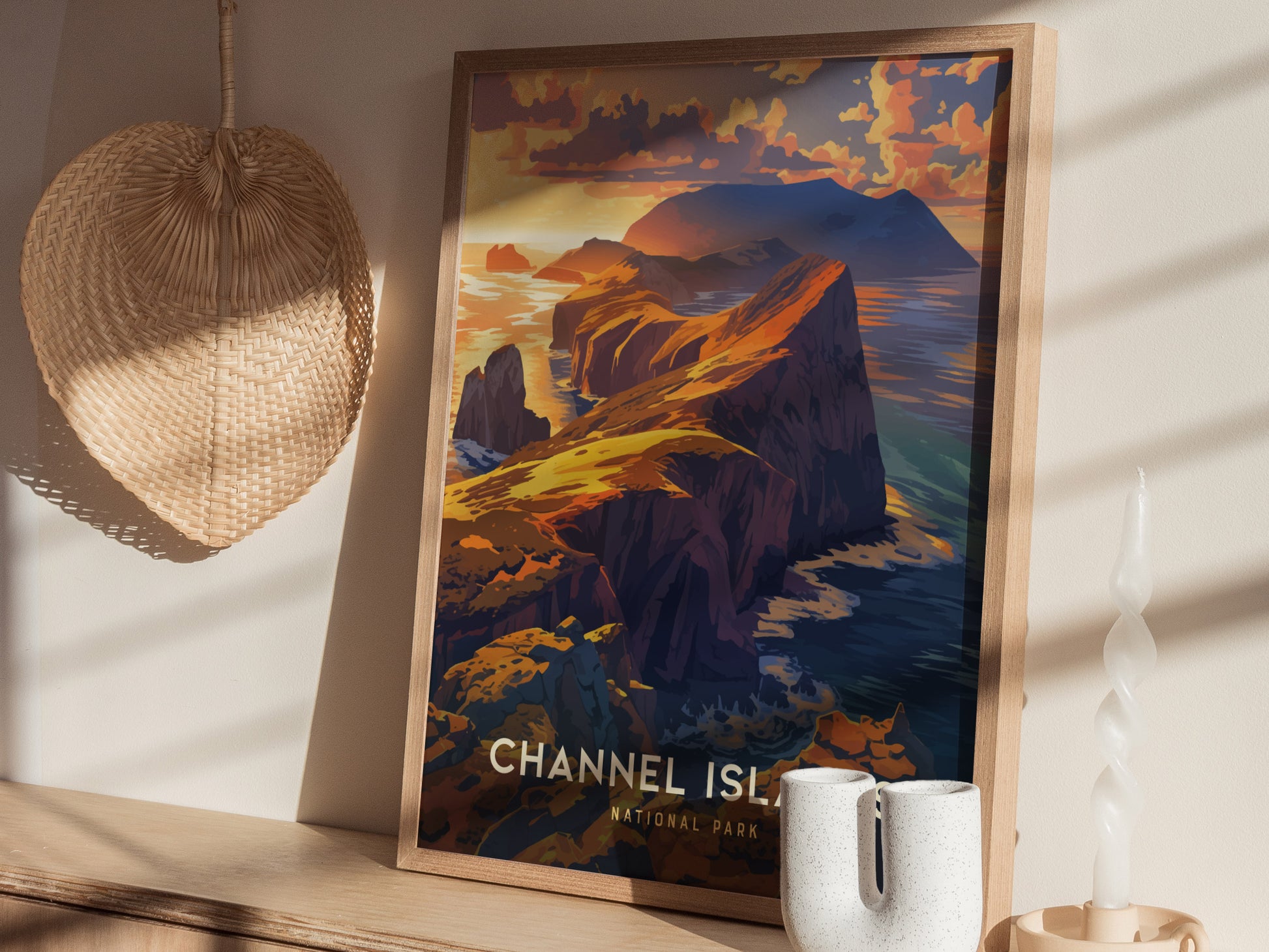 Channel Islands National Park Poster | California Coastal Wall Art | Framed or Unframed