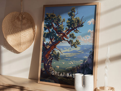 Great Basin National Park Poster | Nevada Hiker Wall Art