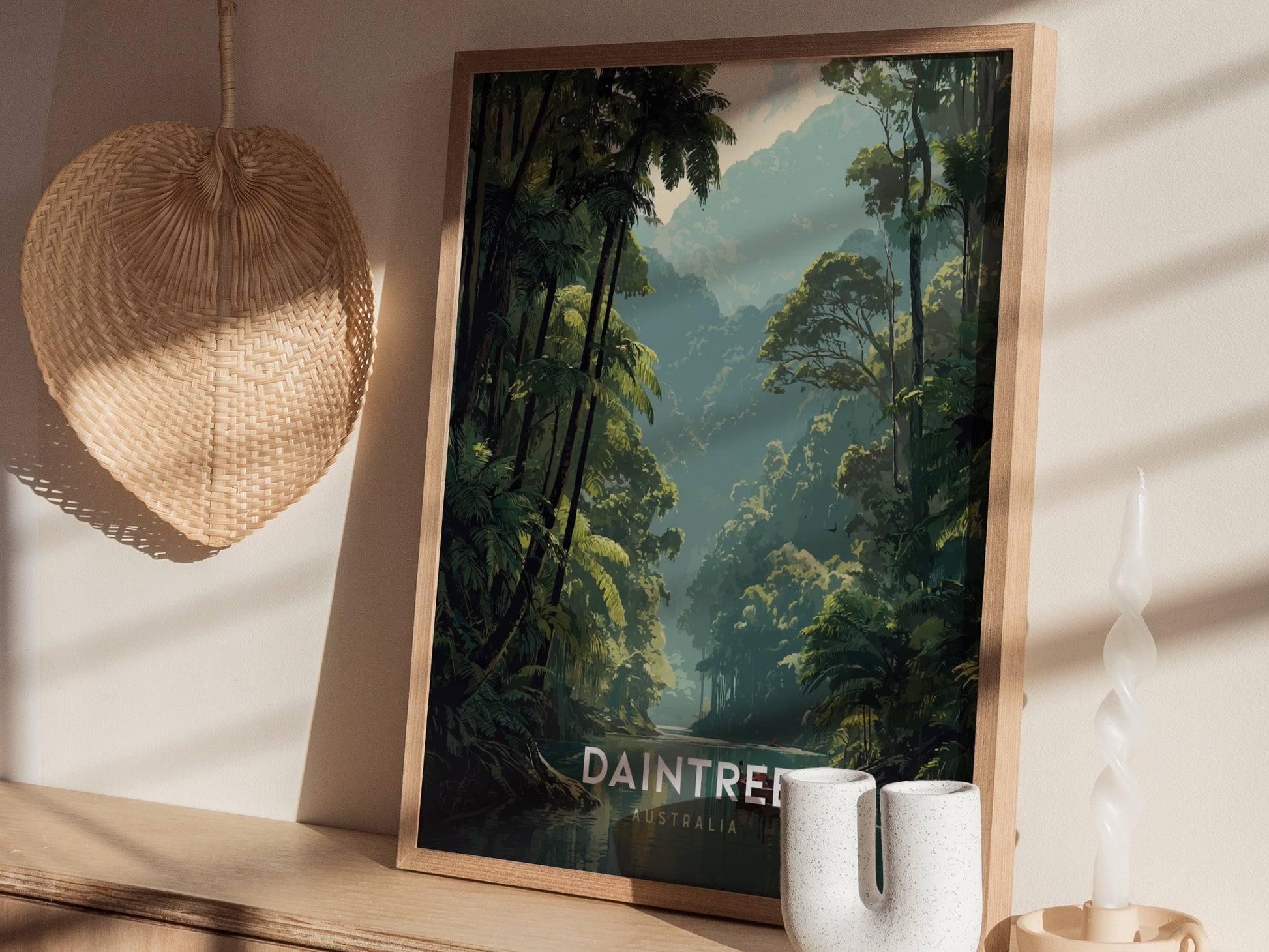 Daintree Rainforest Poster | Australia Tropical Travel Print Wall Art | Framed or Unframed