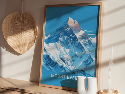 Mount Everest Poster | Nepal Himalaya Wall Art