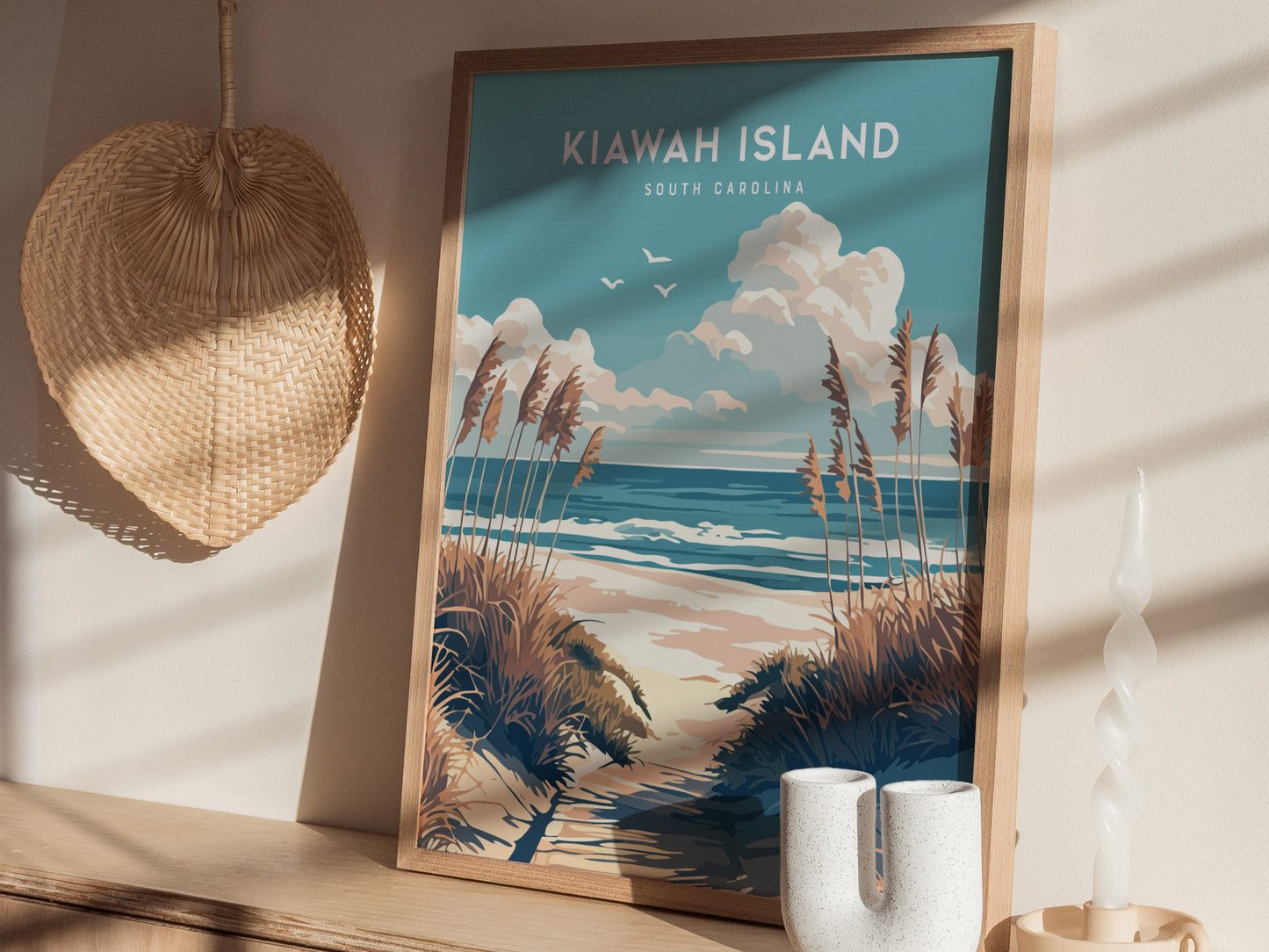 Kiawah Island Beach Poster | South Carolina Coastal Wall Art