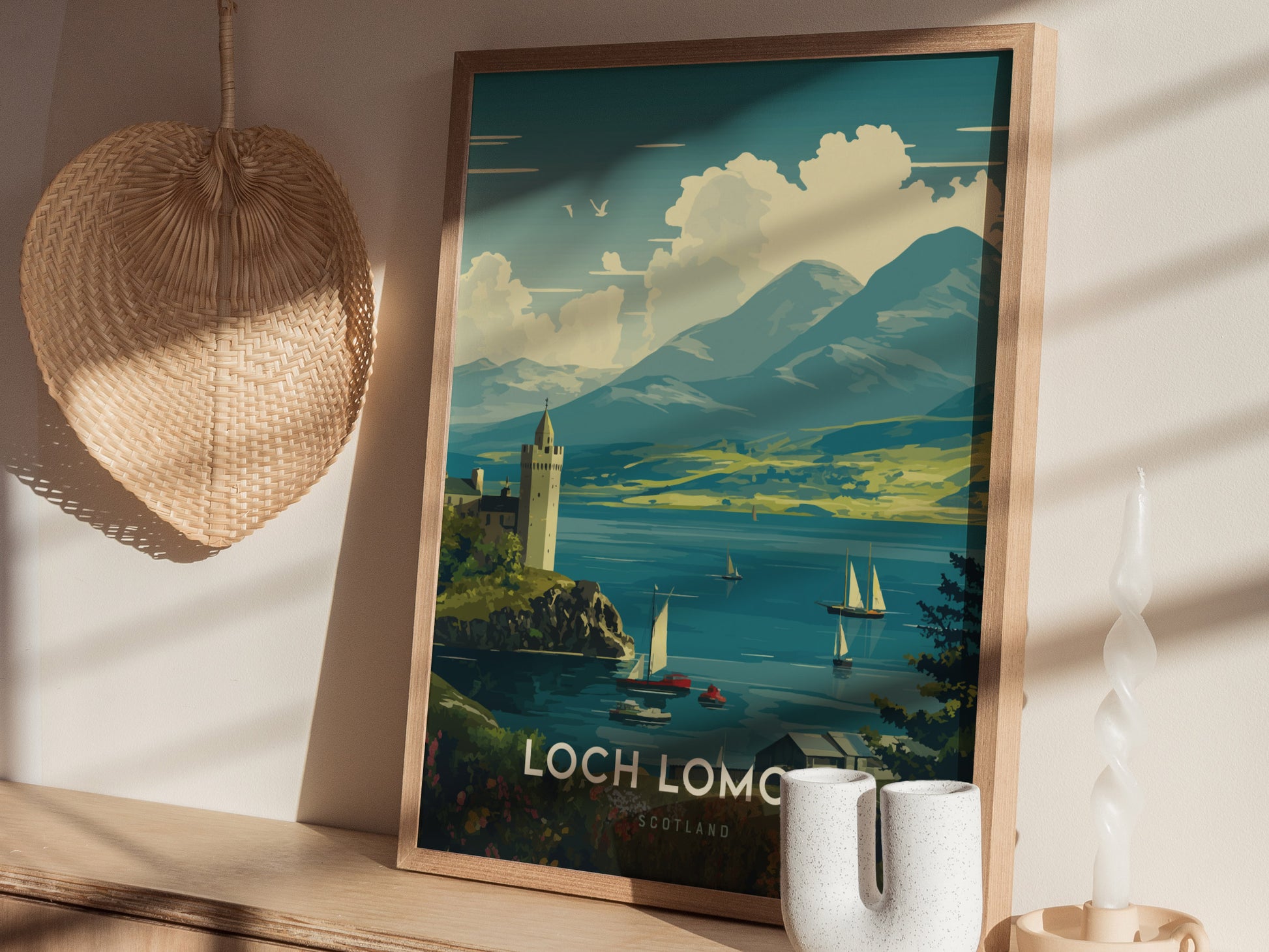 Loch Lomond Poster | Scotland Highlands Wall Art
