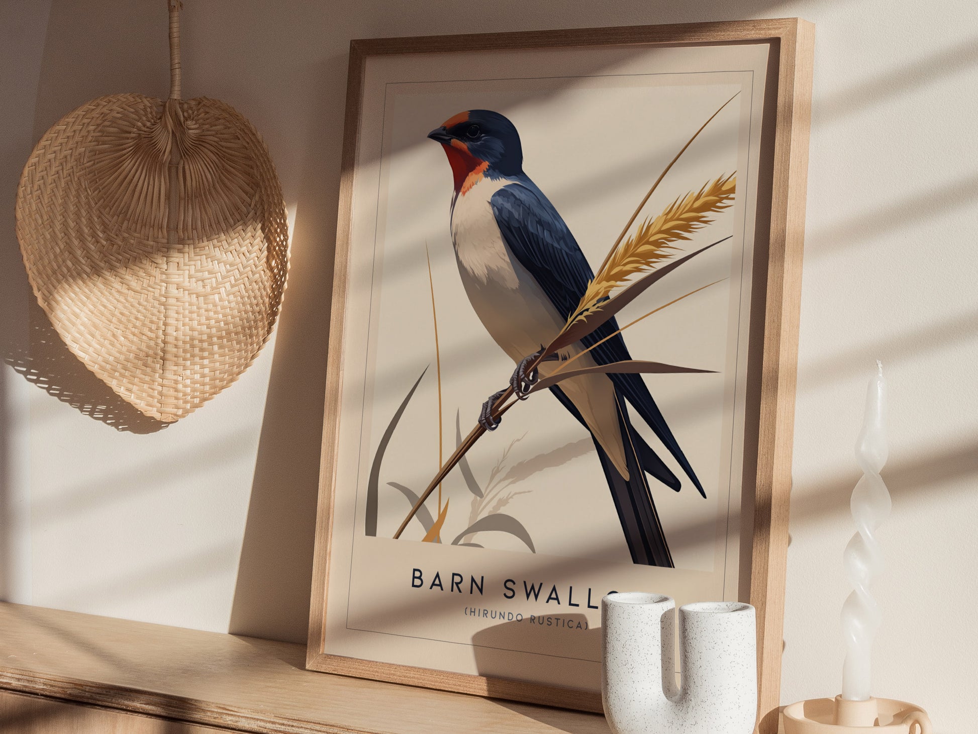 Barn Swallow Audubon Print | Bird Lover Wall Art | Framed or Unframed