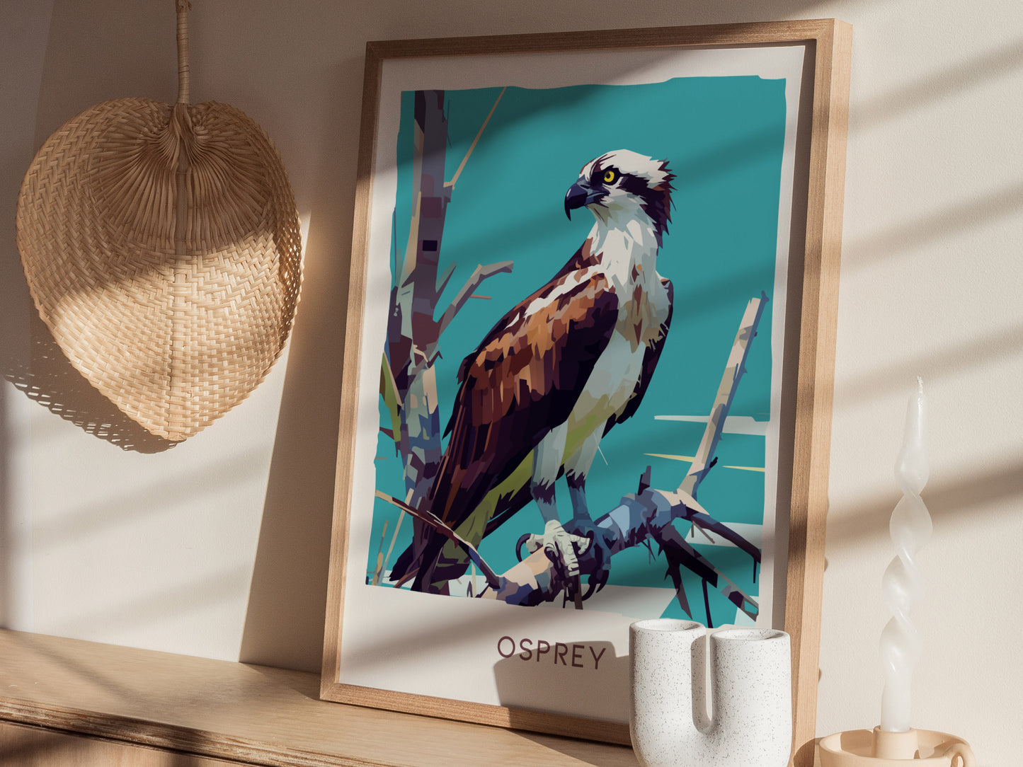 Osprey Poster | Florida Bird of Prey Wall Art Print