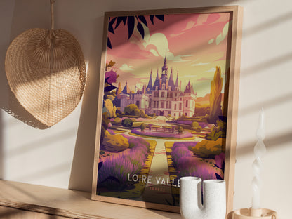 Loire Valley Poster | France Chateau Wall Art Print